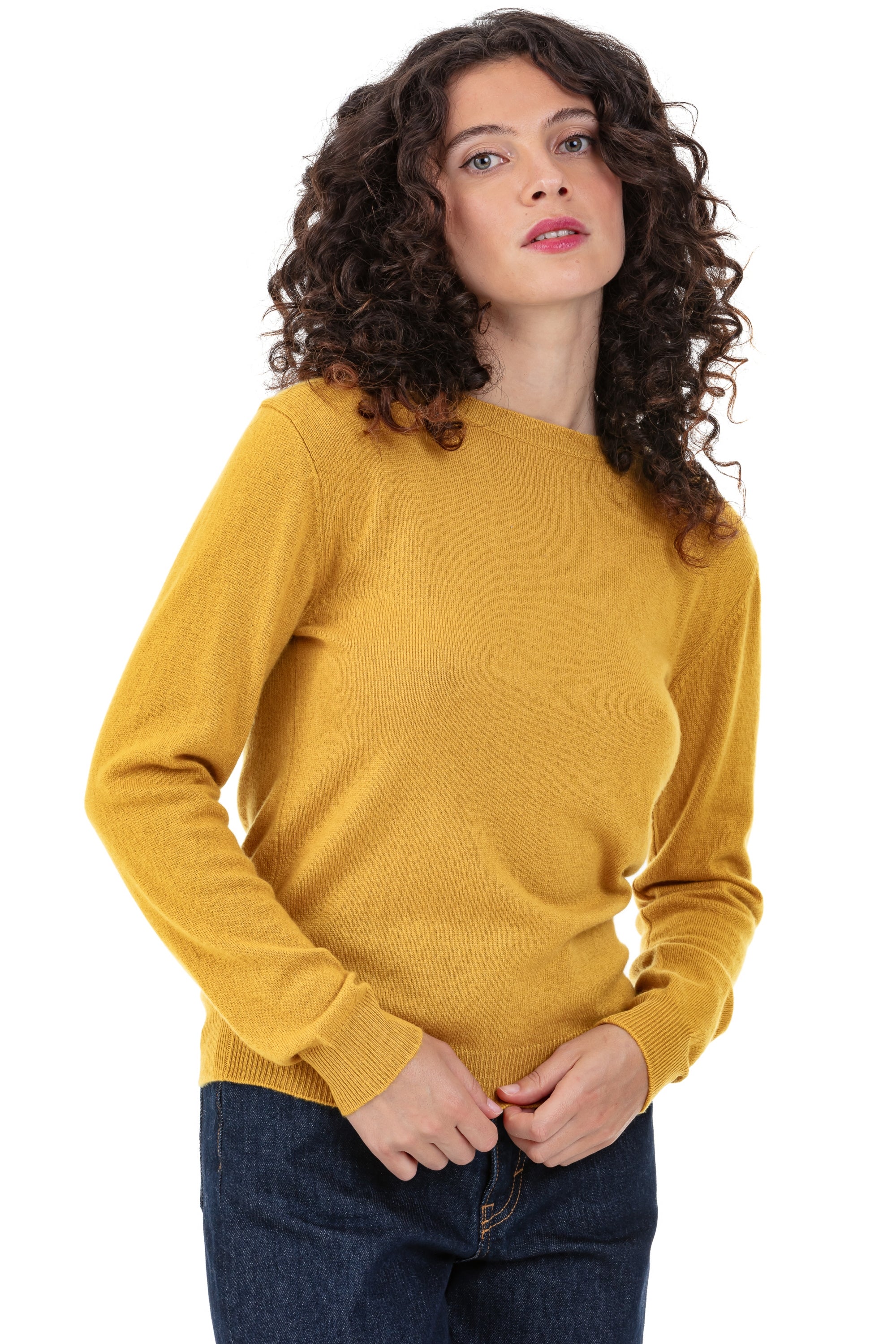 Thalia en cachemire femme - tinsel - Mahogany