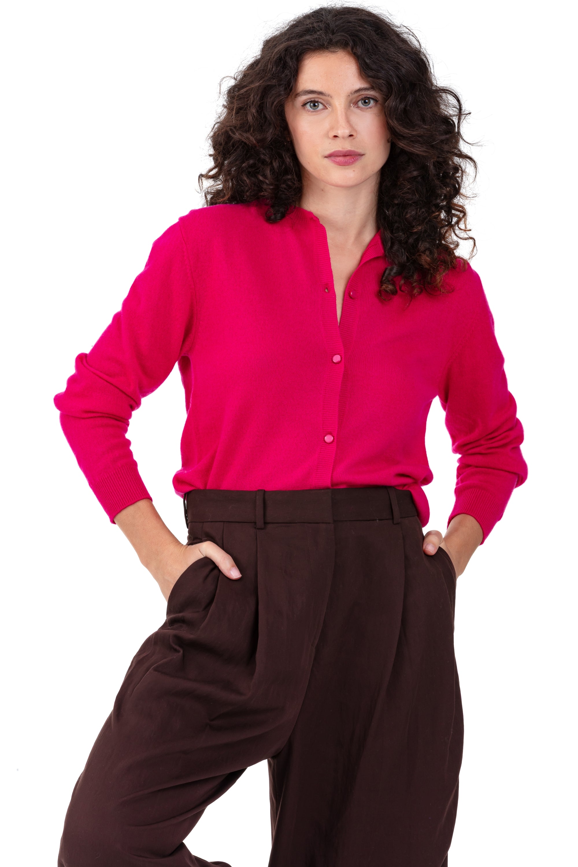 Tyra en cachemire femme - lipstick - Mahogany