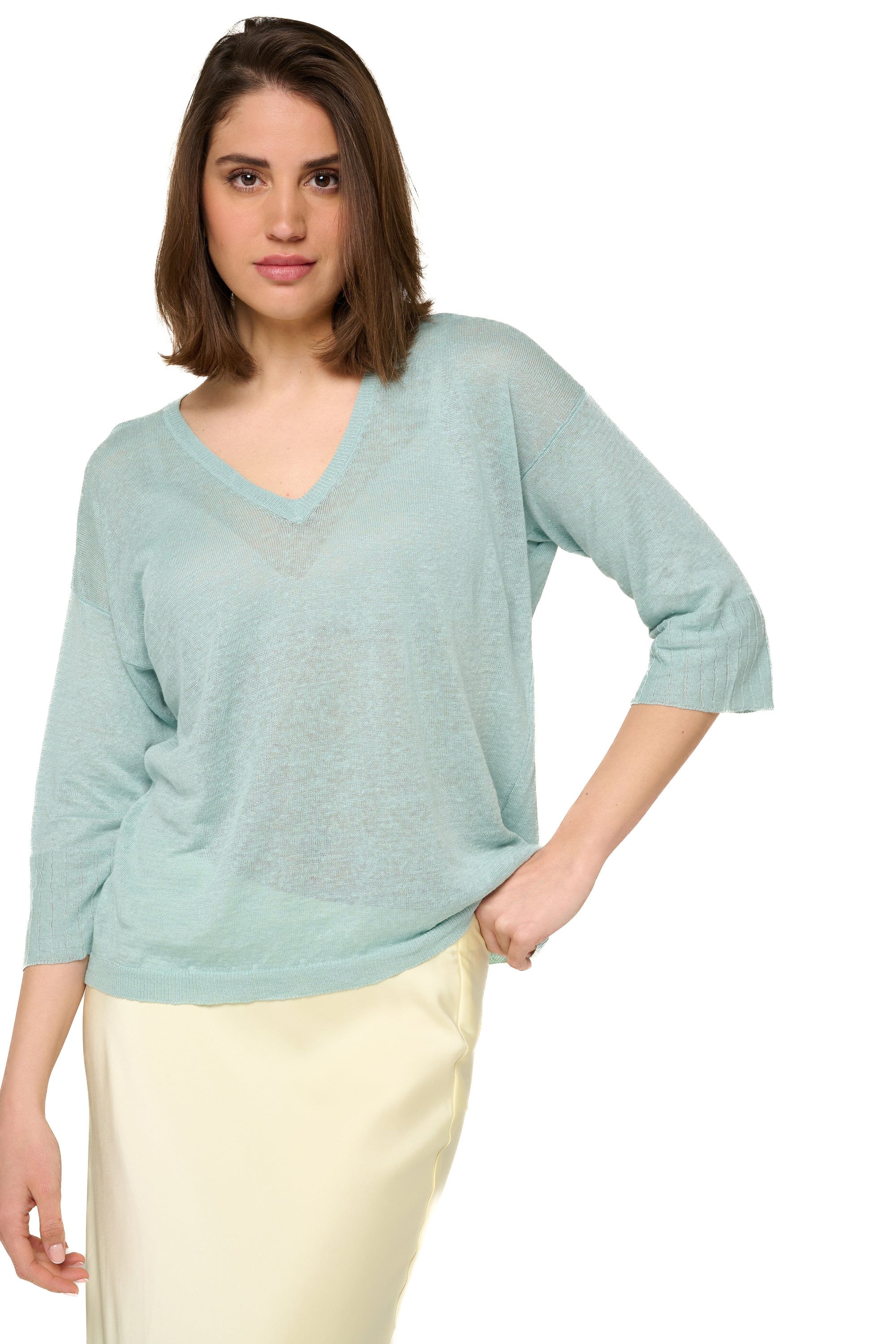 Rosanna en lin femme - eucalyptus - Mahogany
