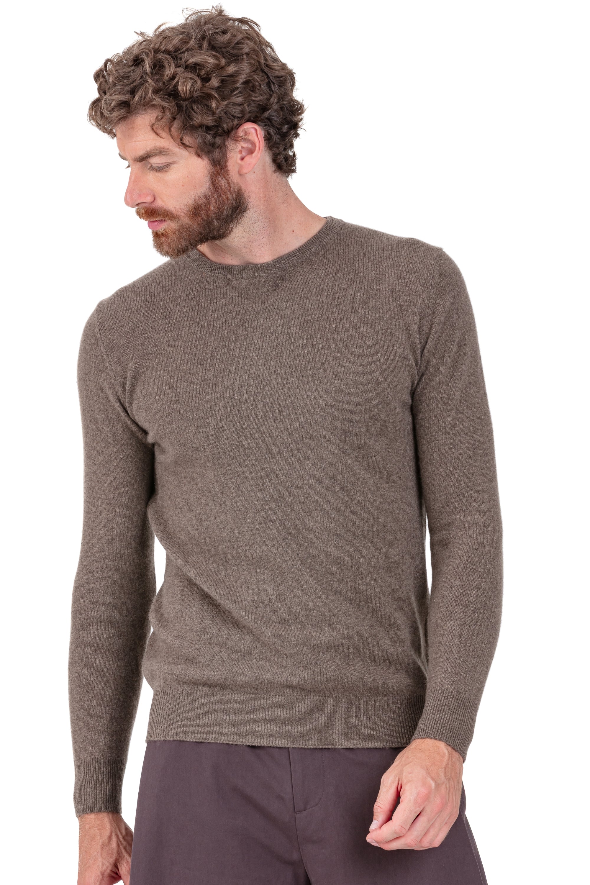 Tao en cachemire homme - natural dark brown - Mahogany