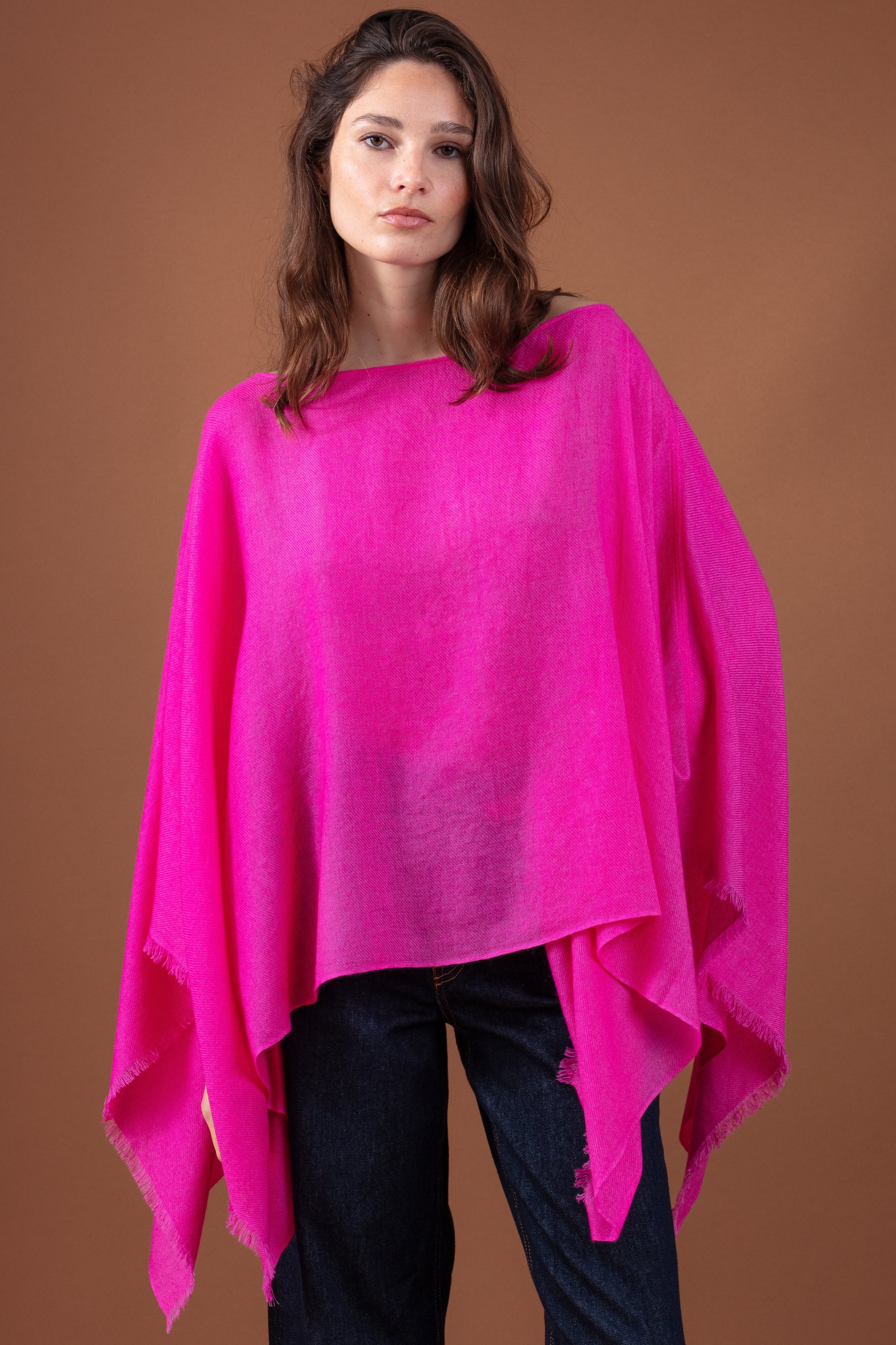 Tokyo en cachemire femme - chateau rose - Mahogany