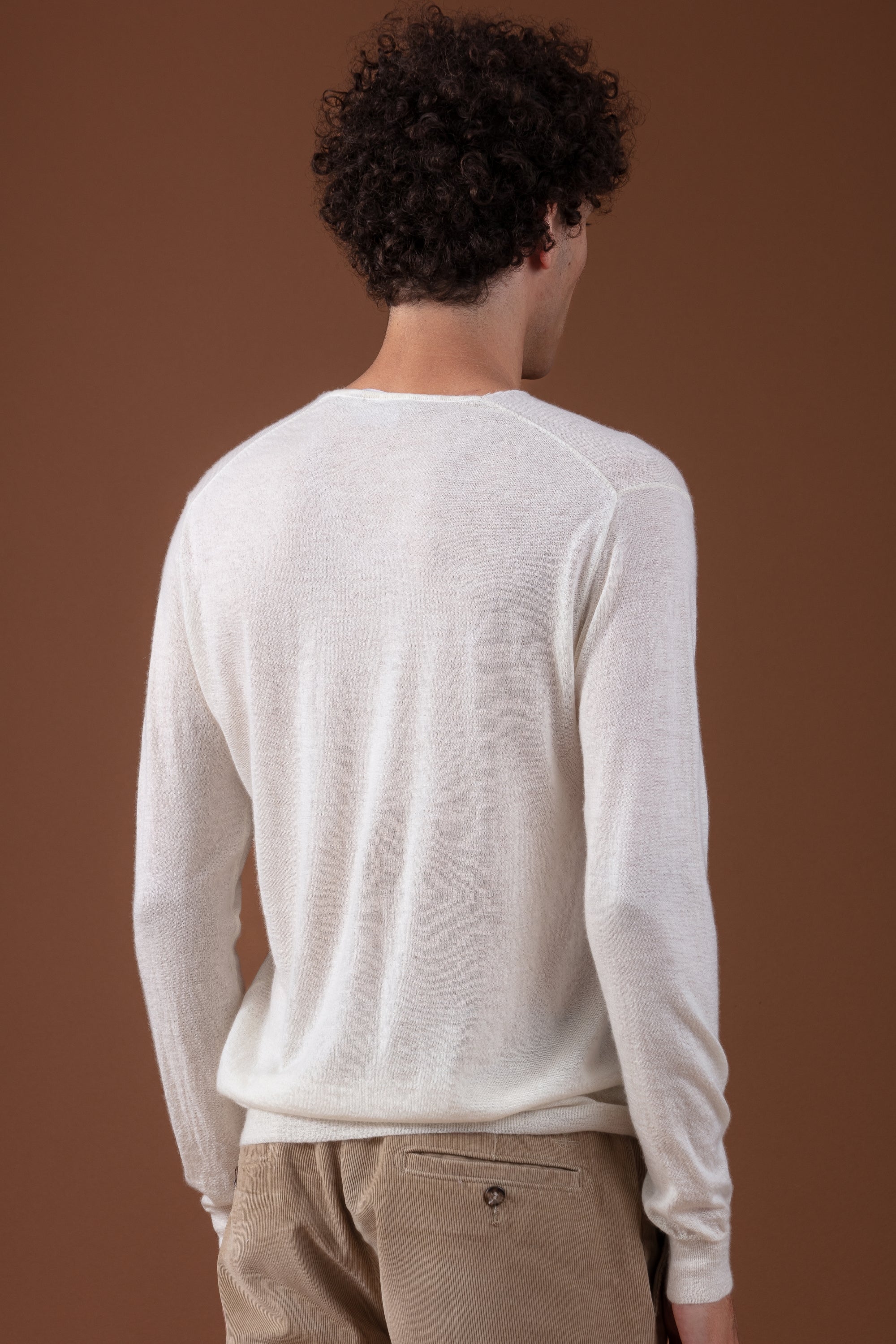 Leopaul en duvet de cachemire homme - Vue 1 - blanc cassé - Mahogany