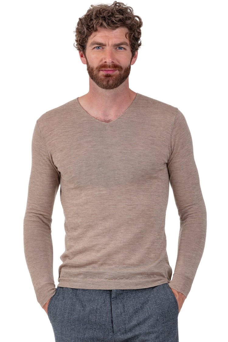 Leopaul en duvet de cachemire homme - vison - Mahogany