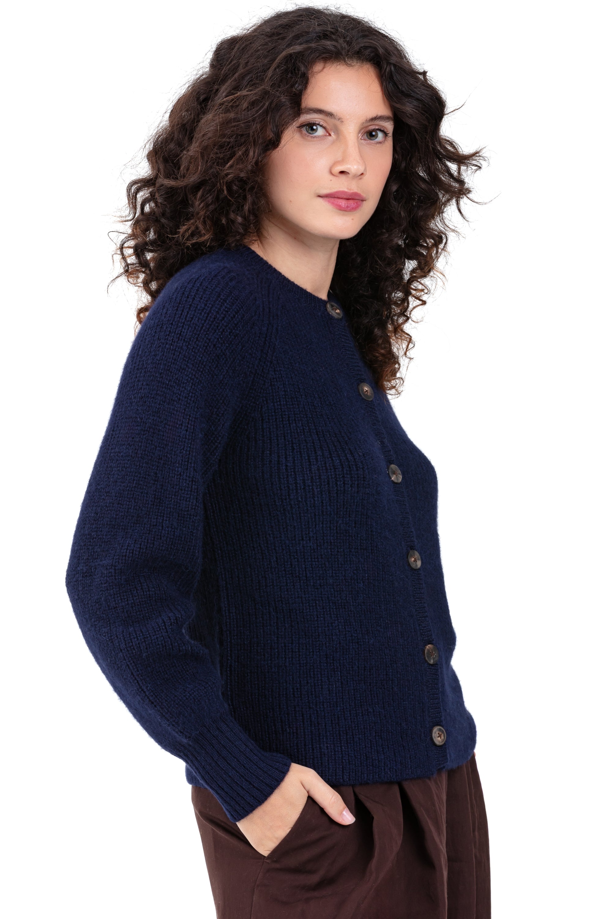 Pampelune en baby alpaga femme - bleu marine - Mahogany