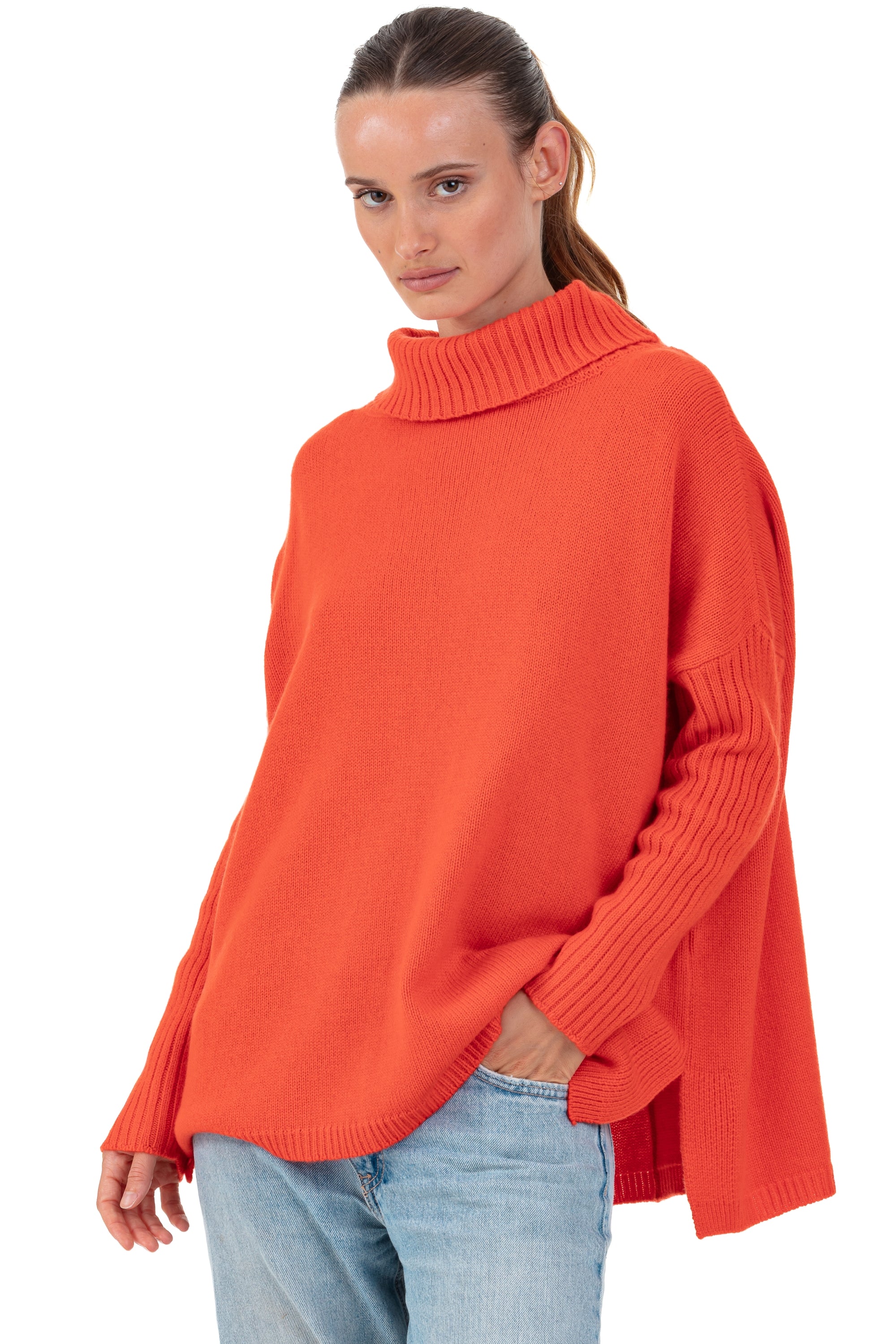 Paprikae en cachemire femme - bloody orange - Mahogany