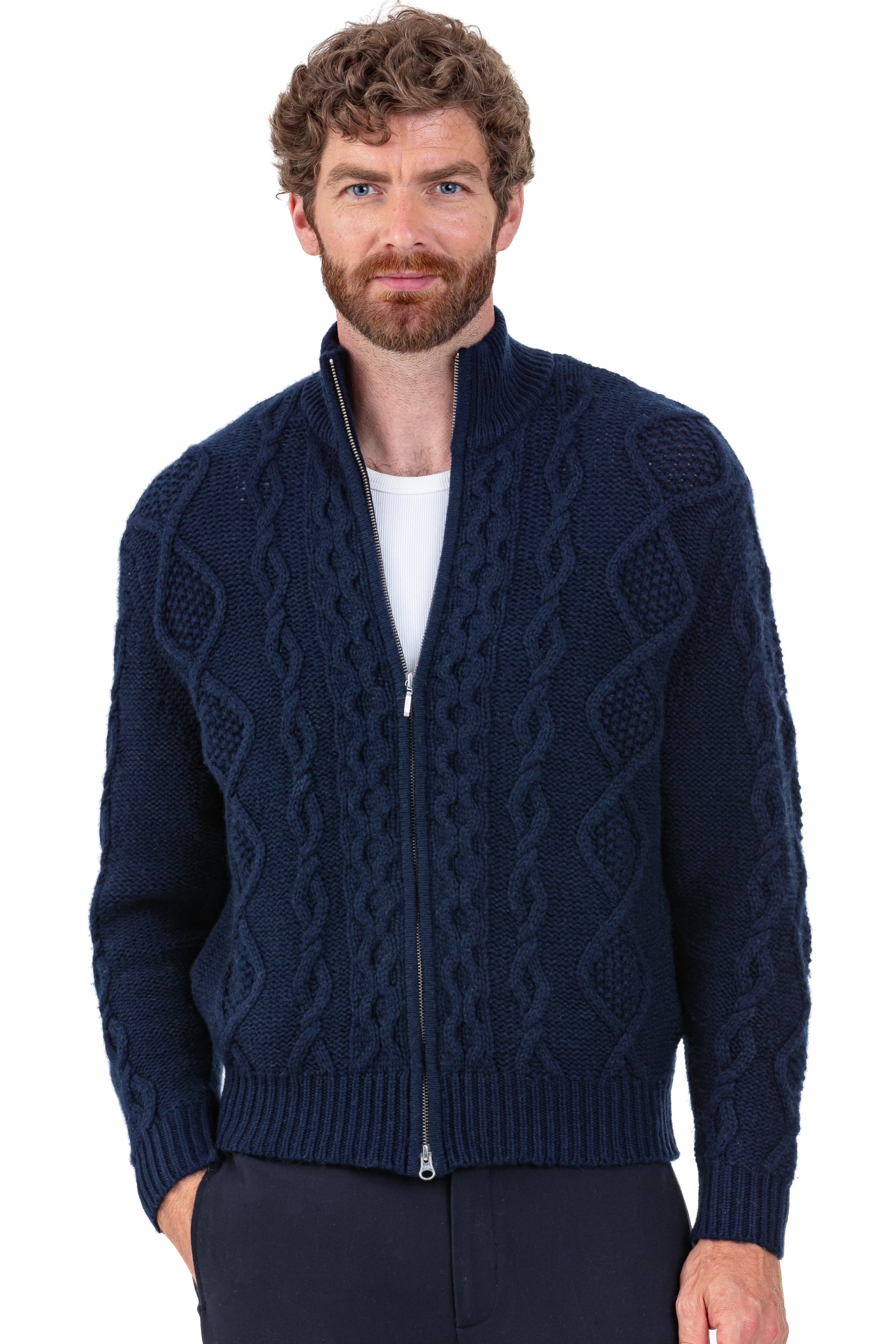 Patmos en cachemire homme - marine foncé - Mahogany