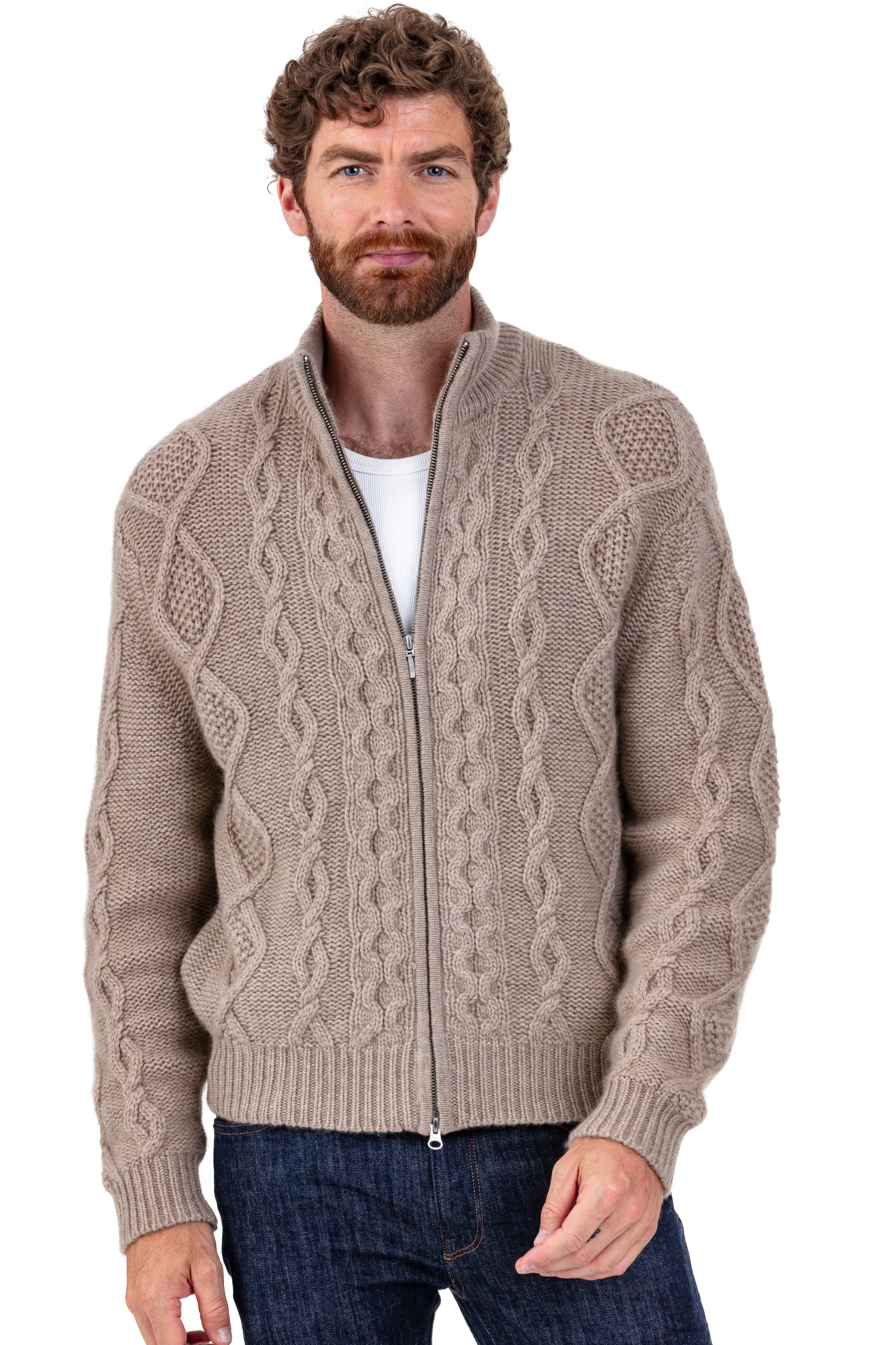 Patmos en cachemire homme - natural brown - Mahogany
