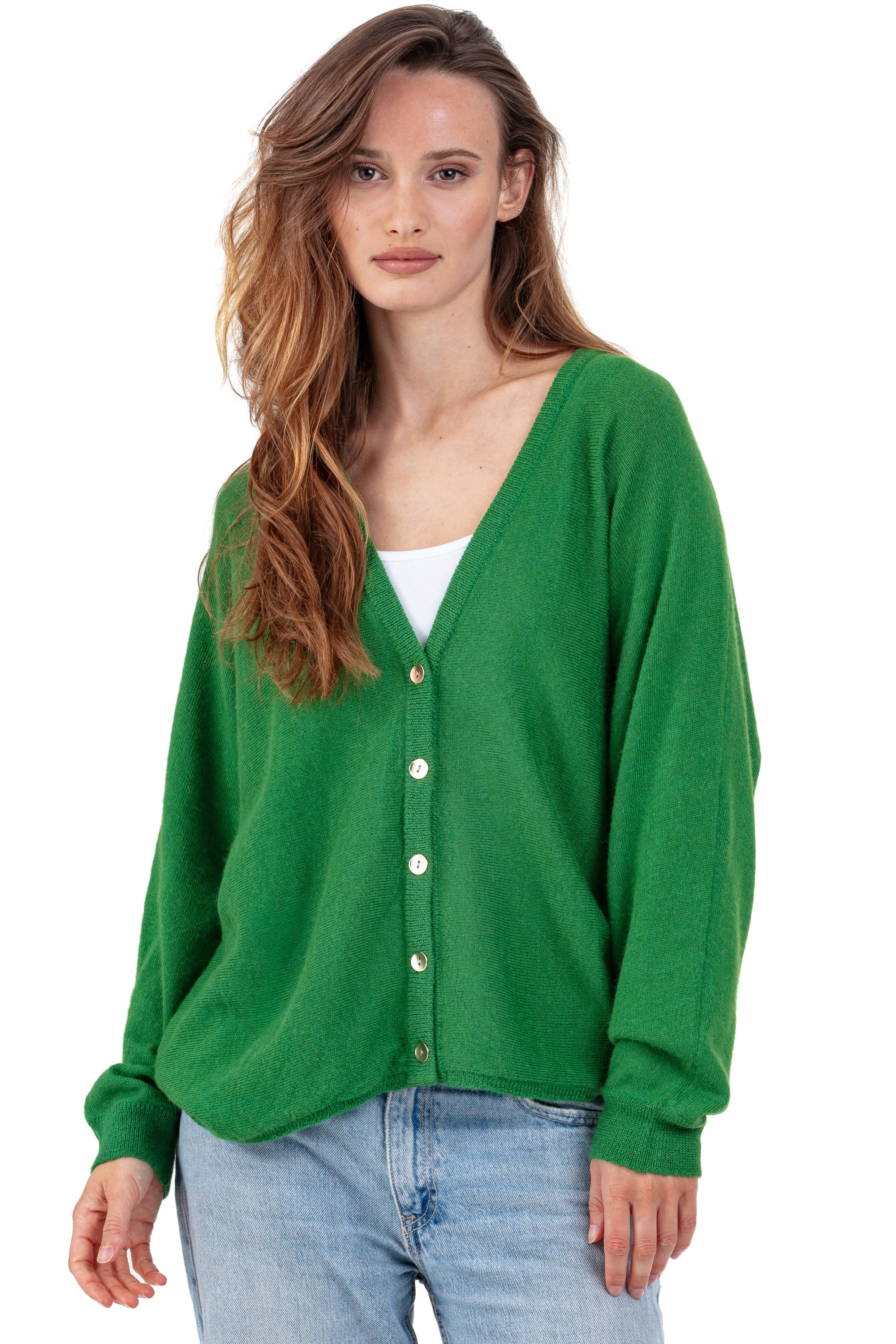 Patrizia en baby alpaga femme - green leaf - Mahogany