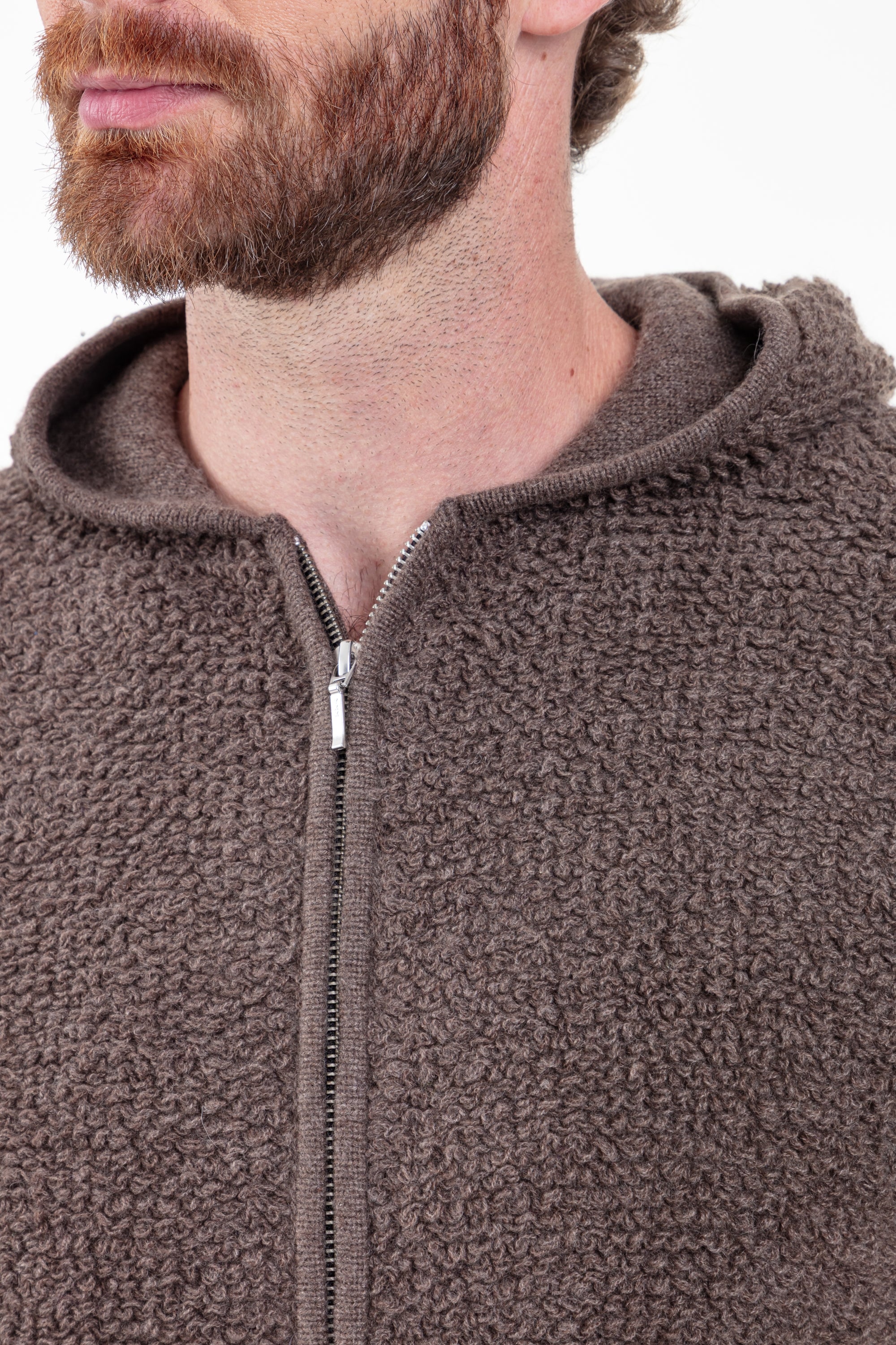 Pavel en cachemire homme - Vue 3 - marron chiné - Mahogany