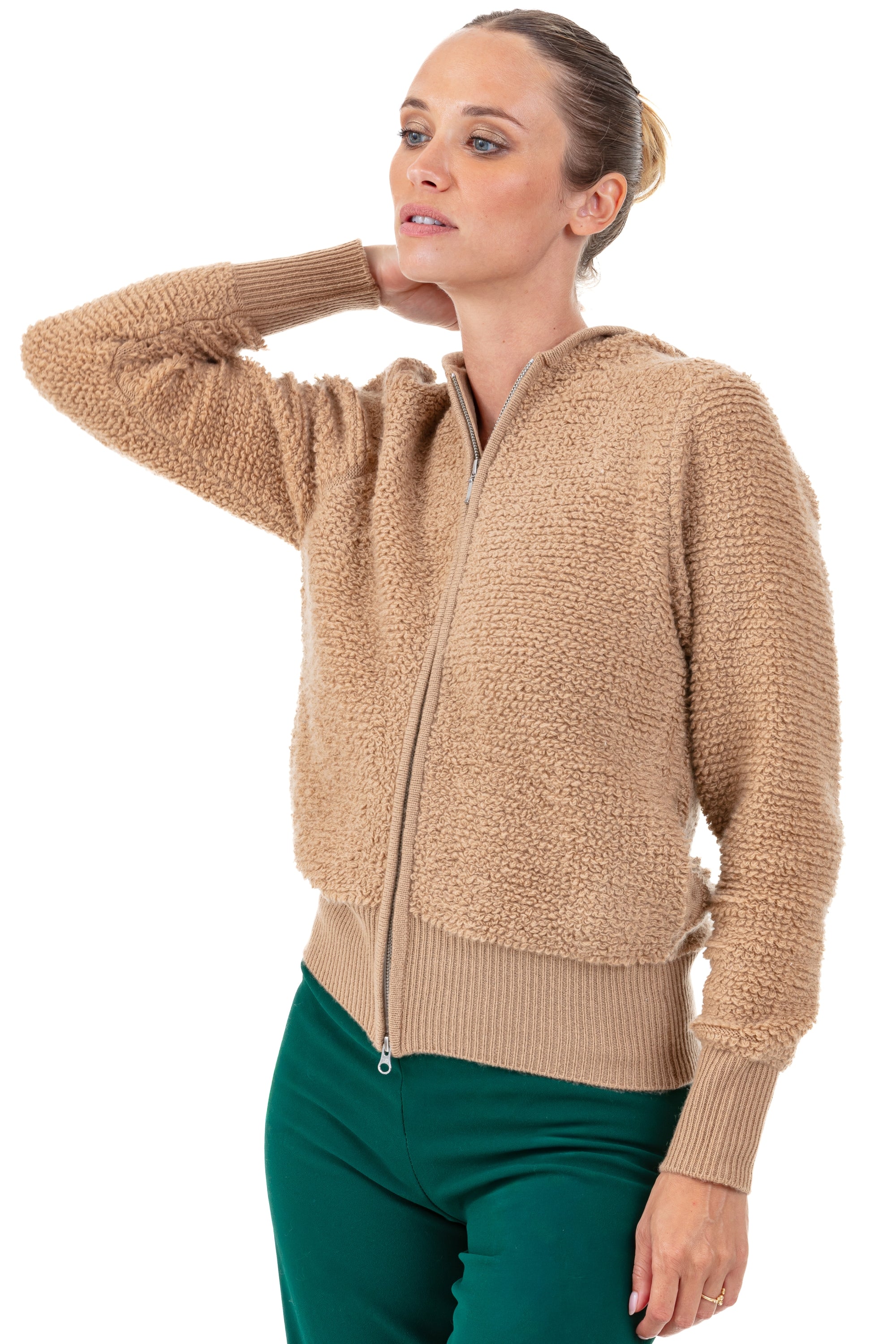 Pavlova en cachemire femme - Vue 1 - camel - Mahogany