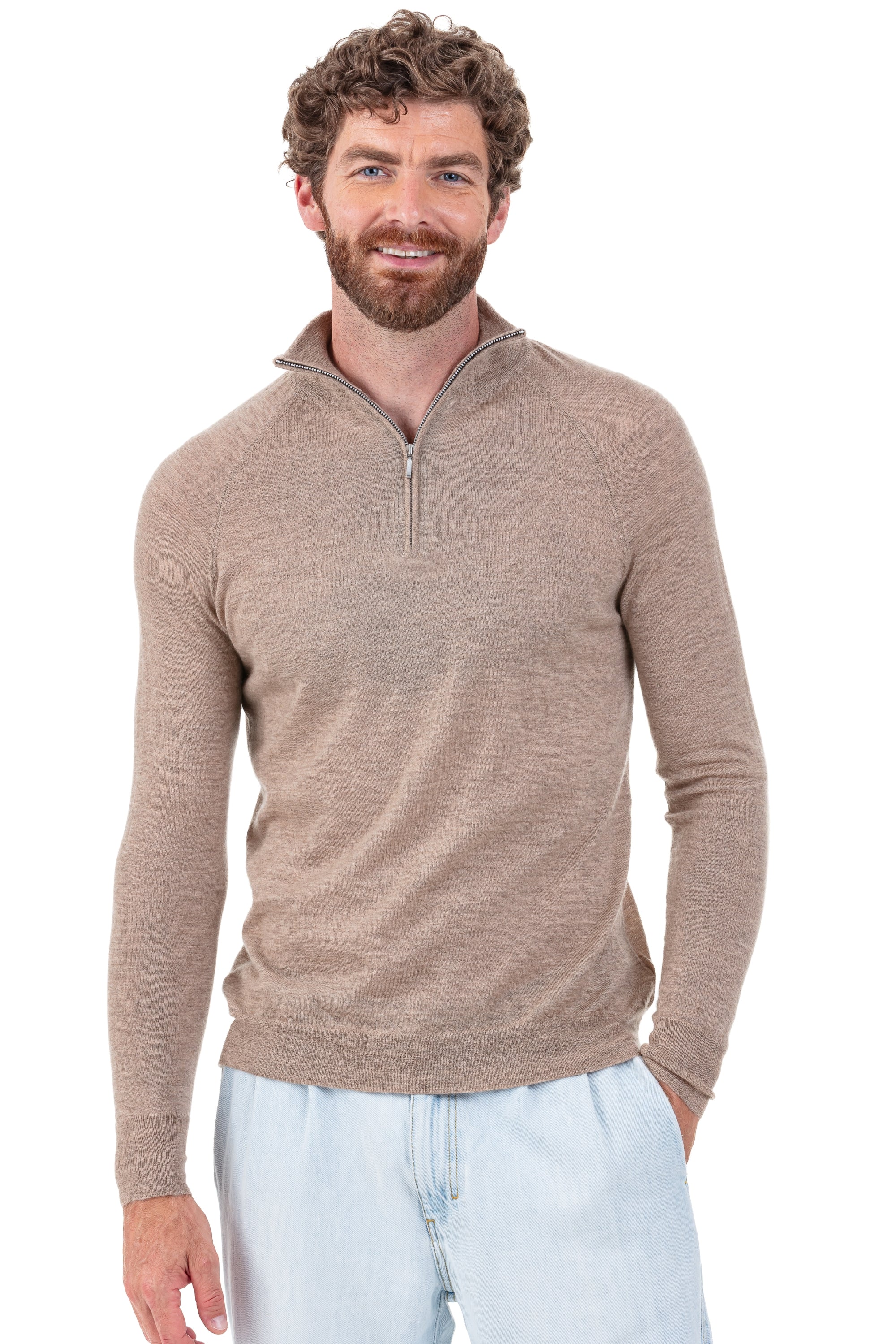 Perou en duvet de cachemire homme - vison - Mahogany