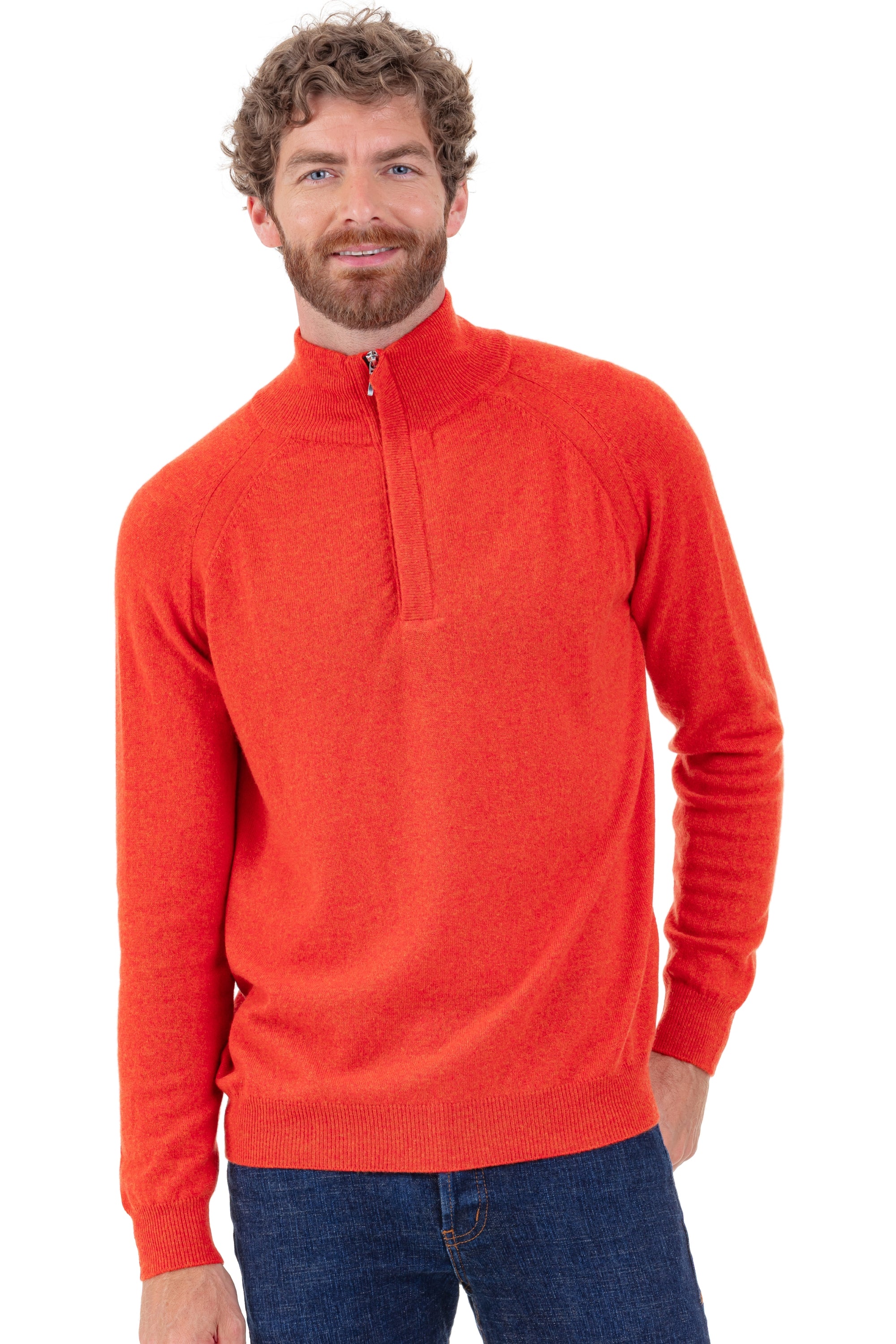 Phyleas en cachemire homme - paprika - Mahogany