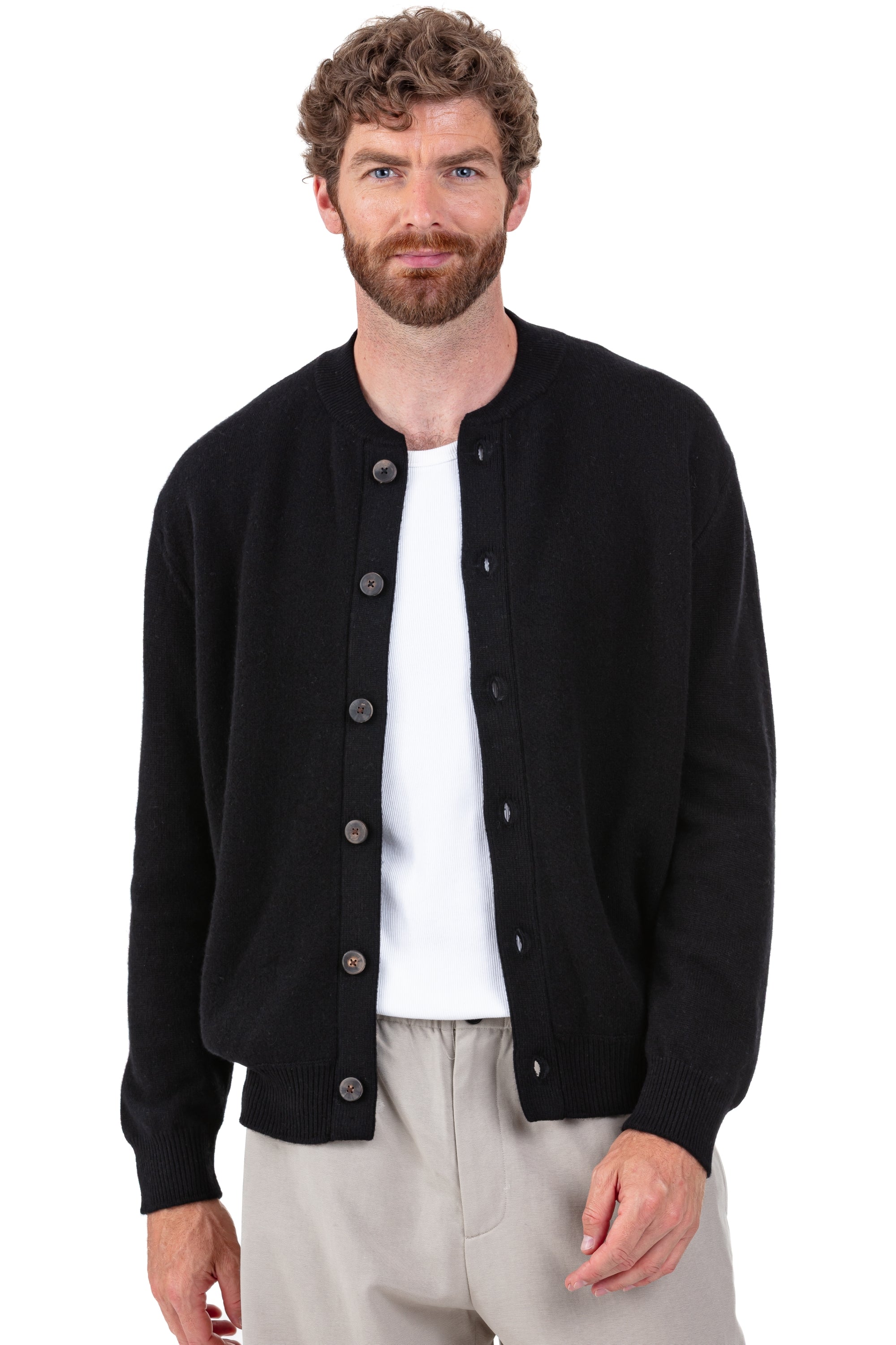 Pinocchio en cachemire homme - noir - Mahogany