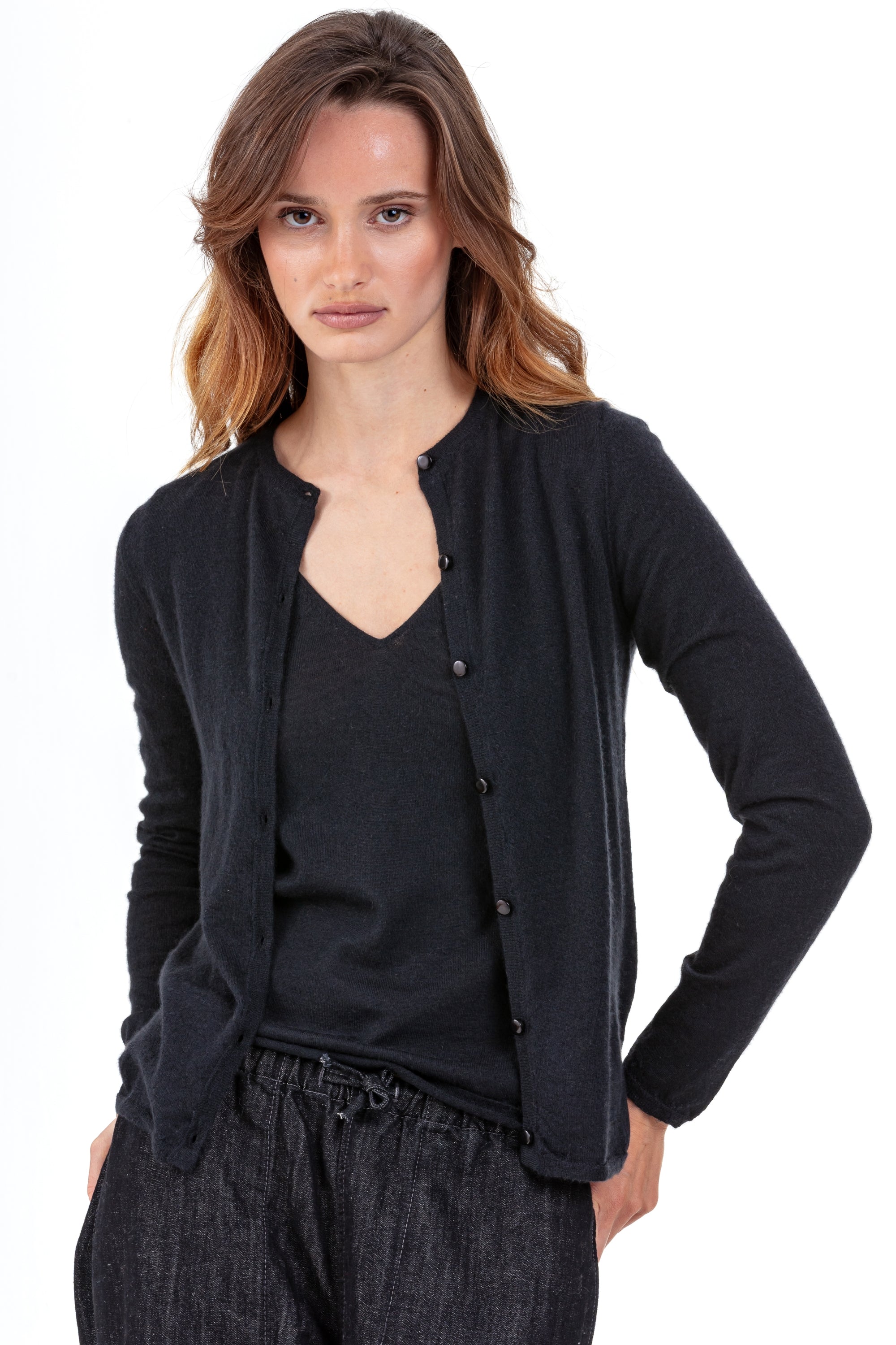 Pise en duvet de cachemire femme - noir - Mahogany