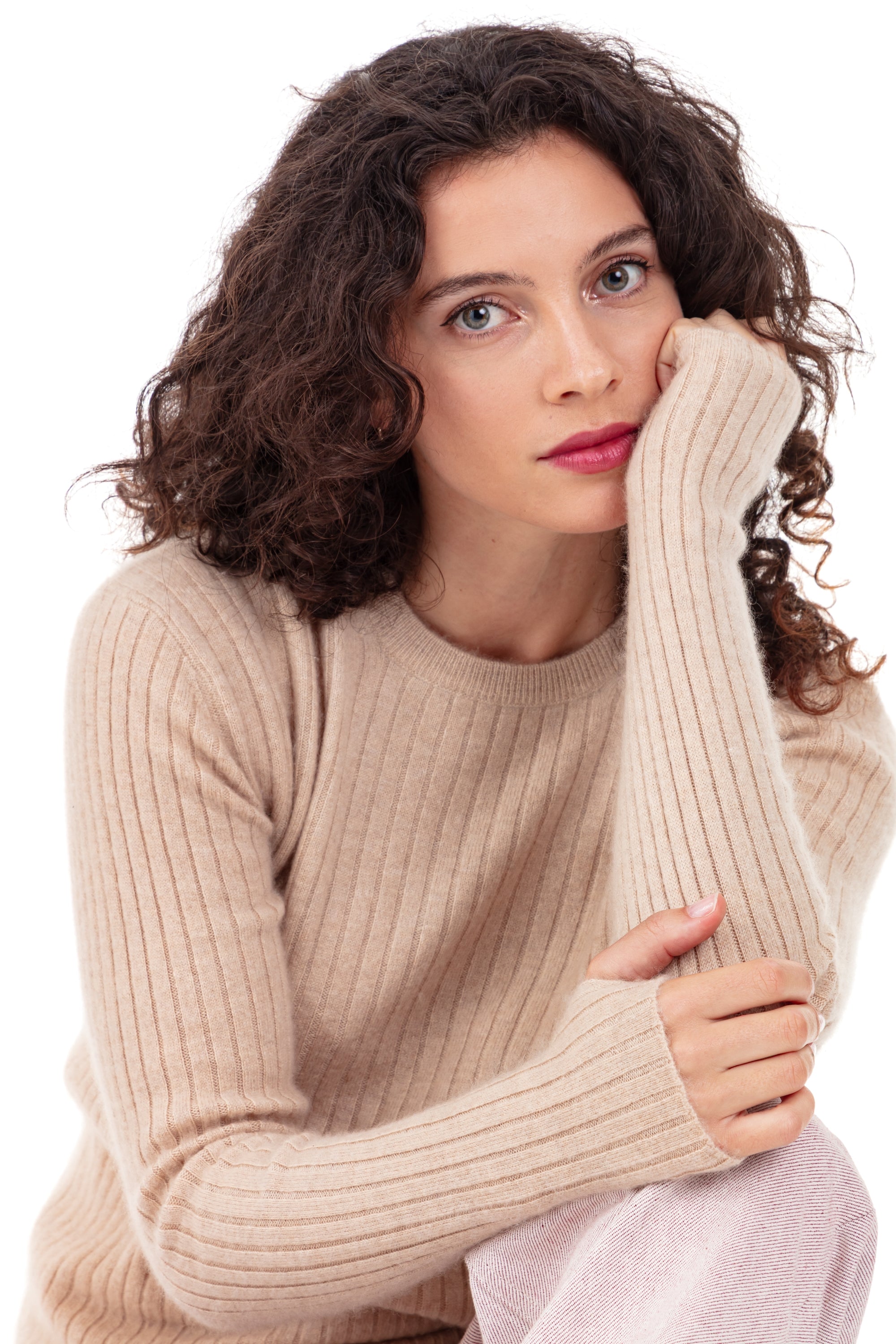 Princess en cocoon cachemire femme - beige - Mahogany