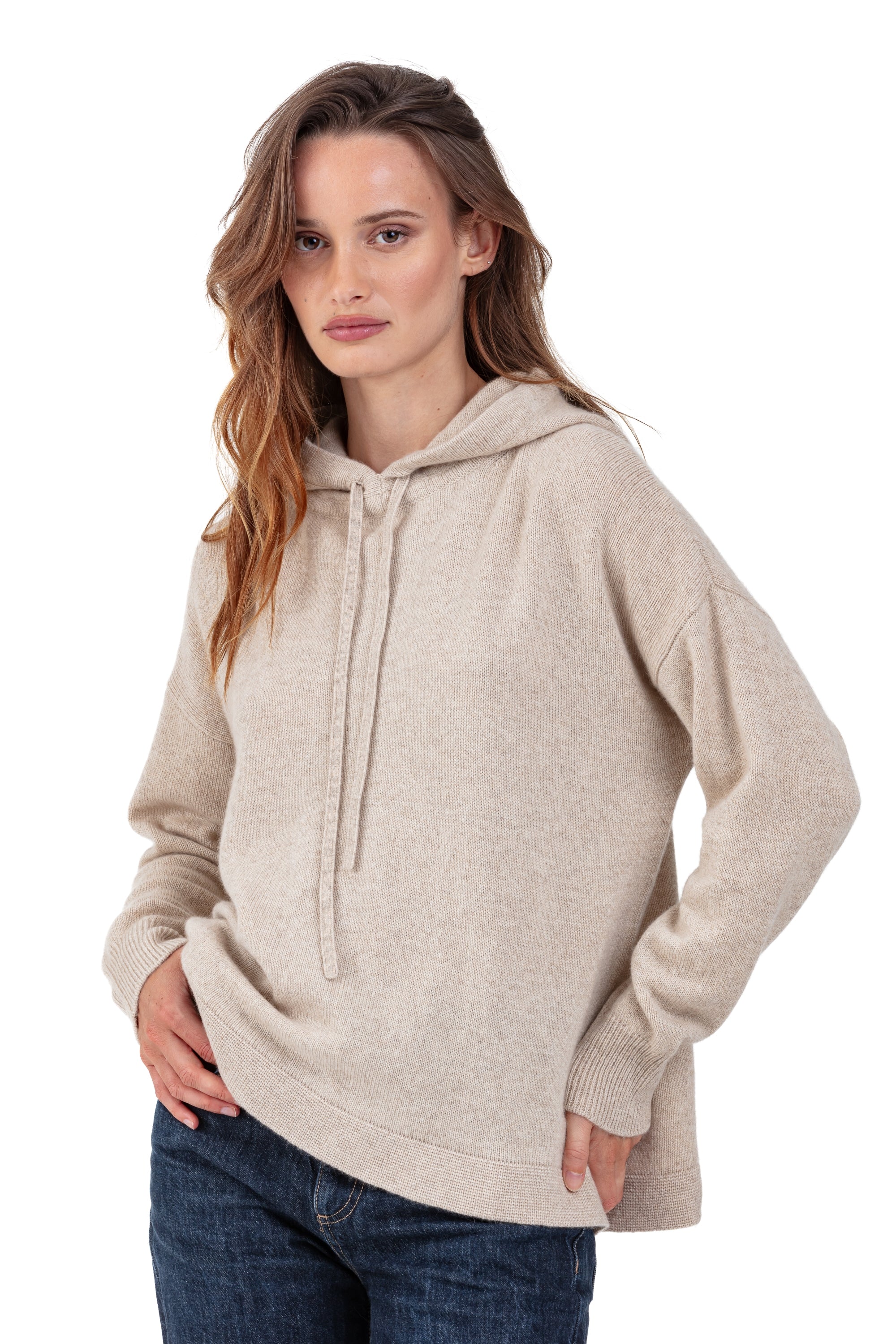 Proust en cachemire femme - natural winter dawn - Mahogany