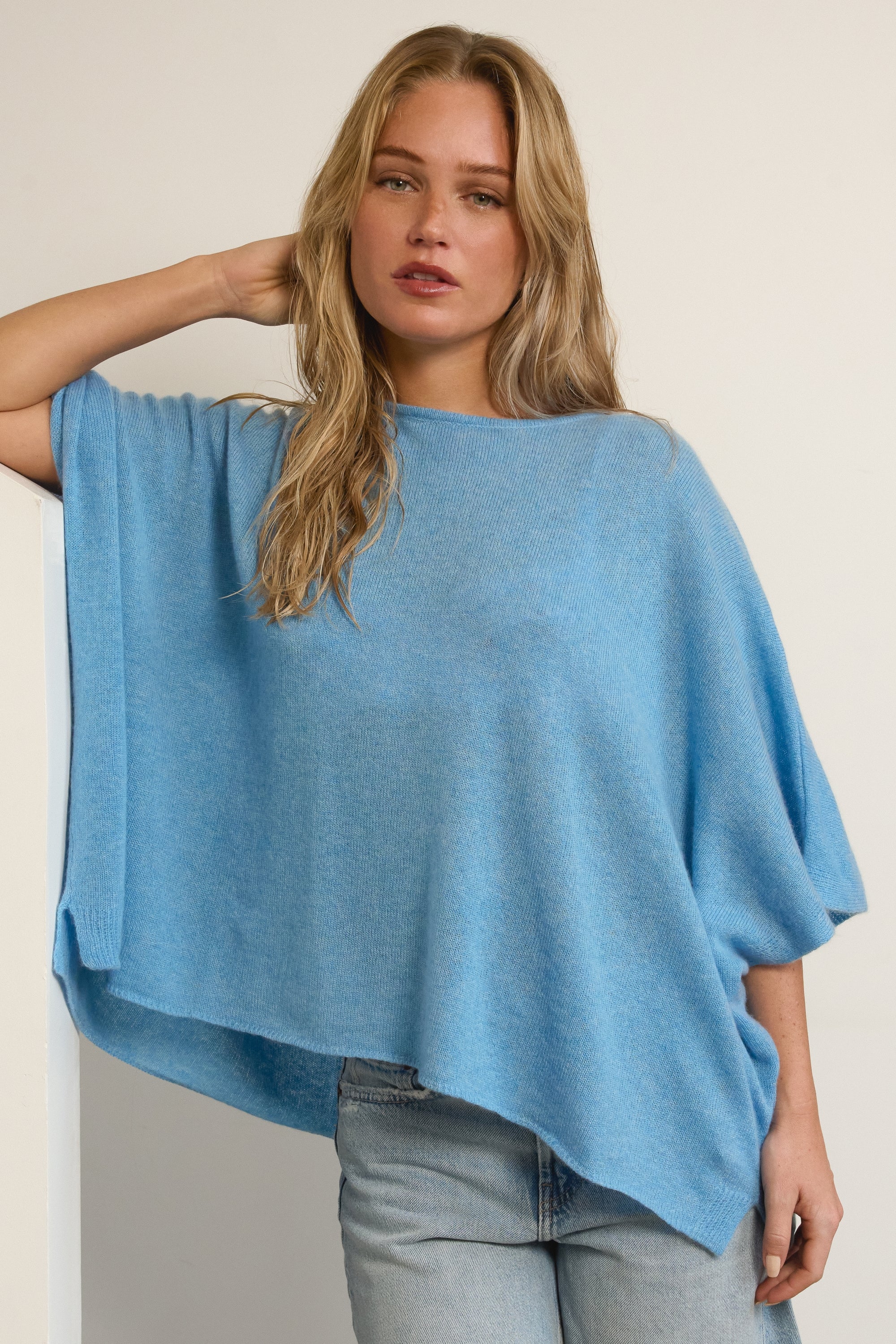 Pull en cachemire, 100 % Cachemire, femme, col col rond, coupe oversize, manches longues, fine, , Mahogany