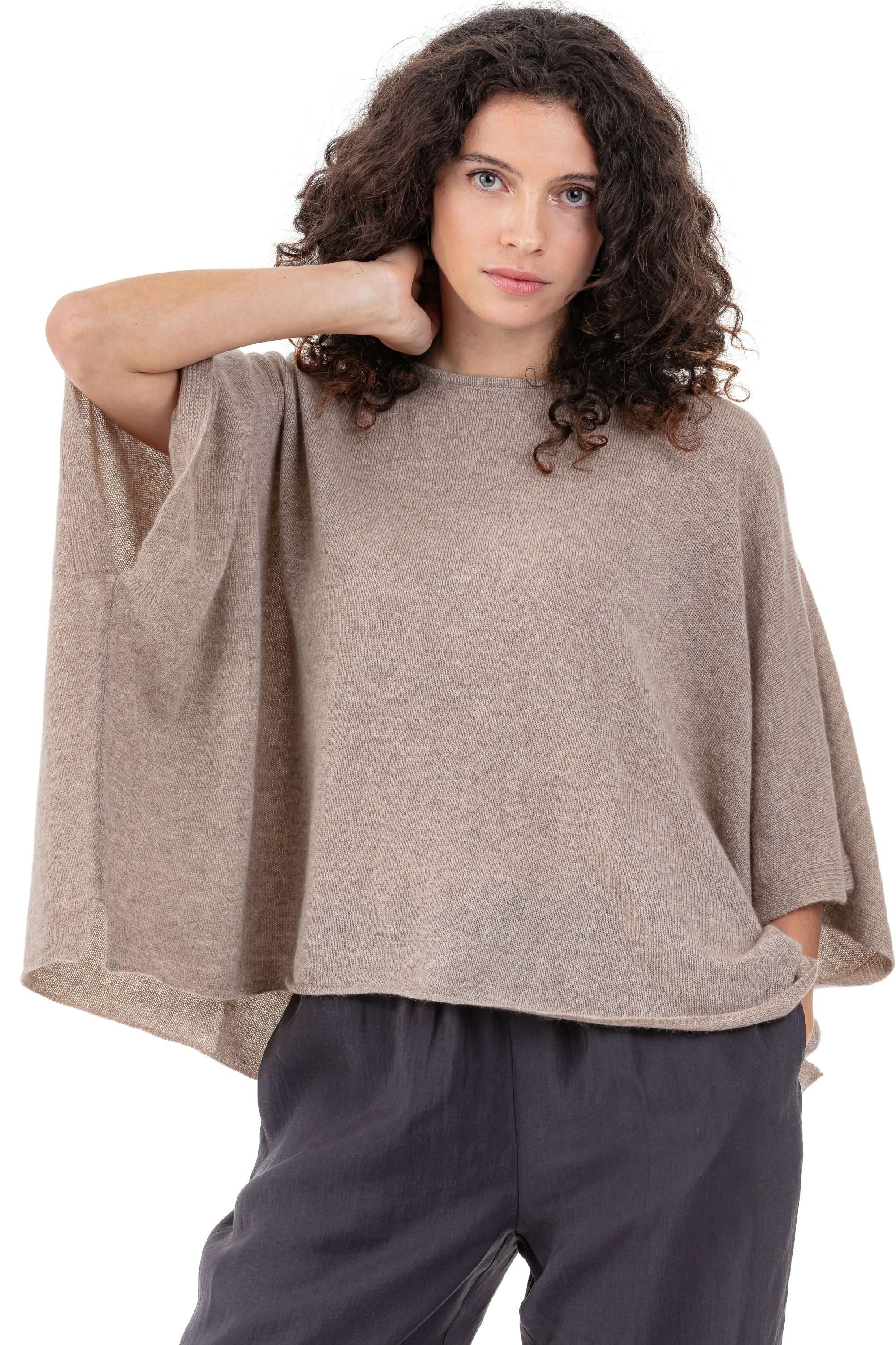 Pythagore en cachemire femme - natural brown - Mahogany