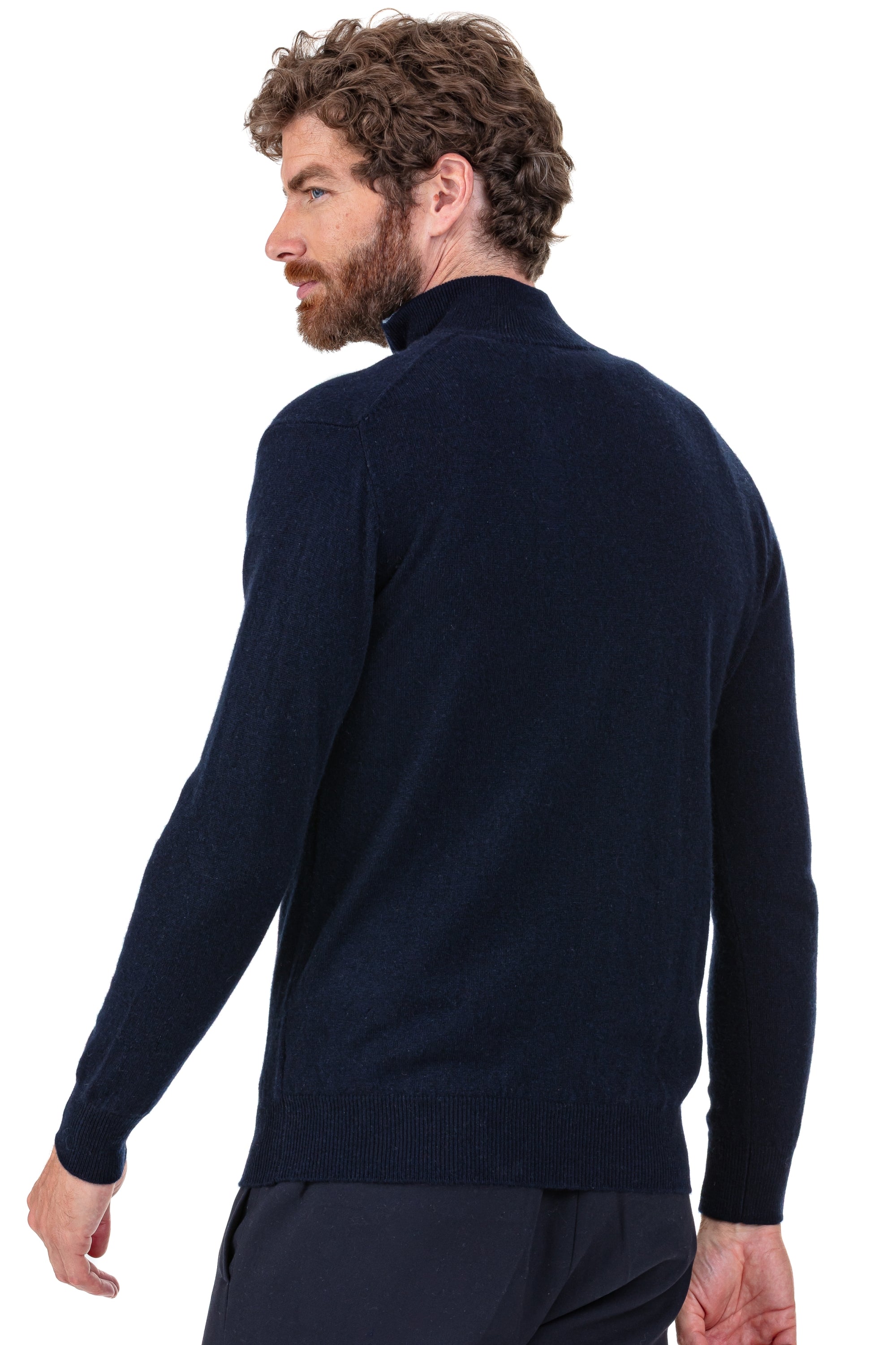 Themon en cachemire homme - Vue 2 - marine foncé / stratosphere - Mahogany