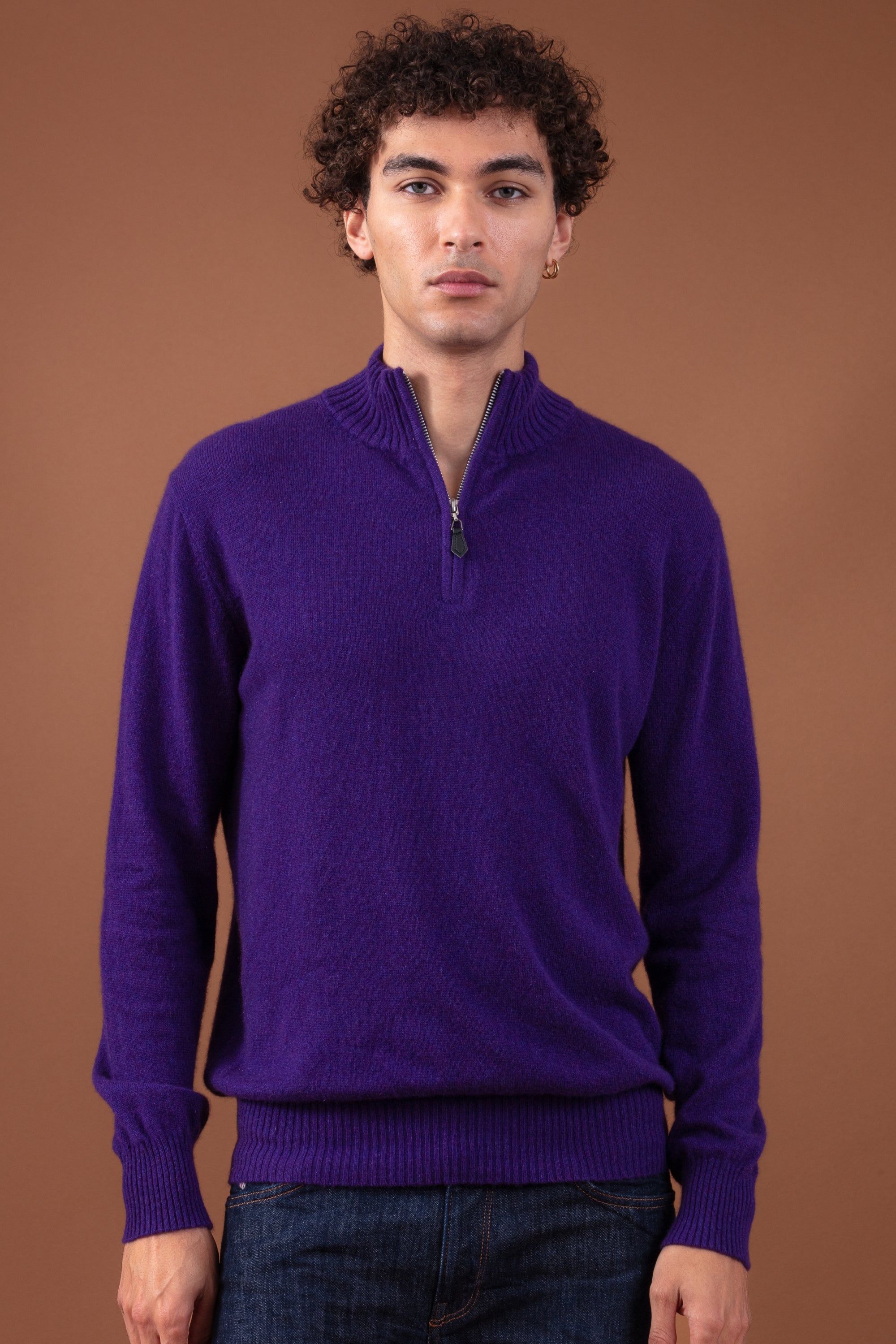 Chazam en cachemire homme - majesty - Mahogany
