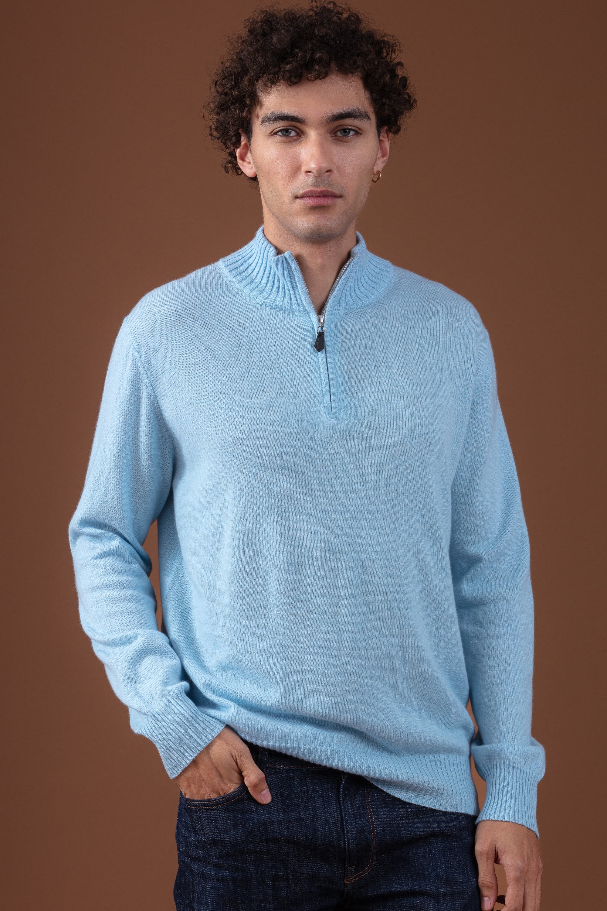 Chazam en cachemire homme - stratosphere - Mahogany