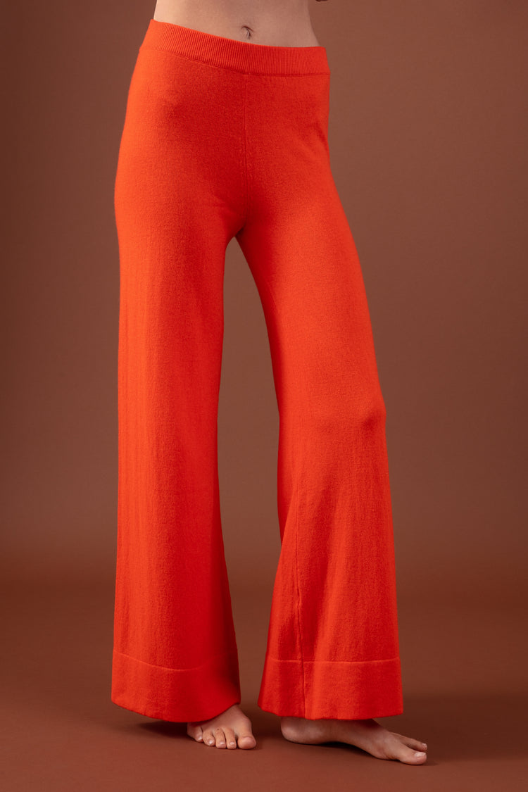 Westside en cachemire femme - orange - Mahogany