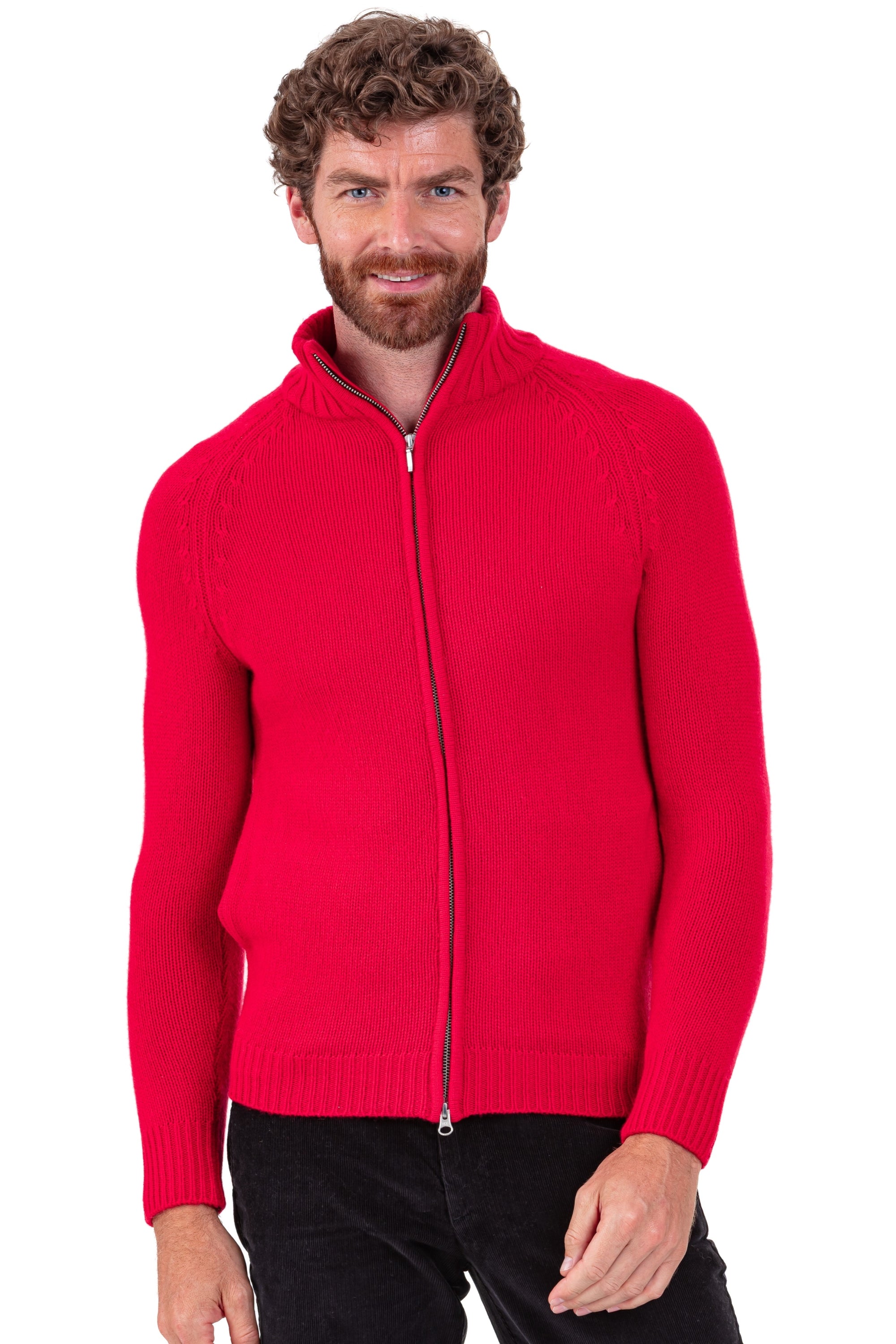 Argos en cachemire homme - rouge velours - Mahogany