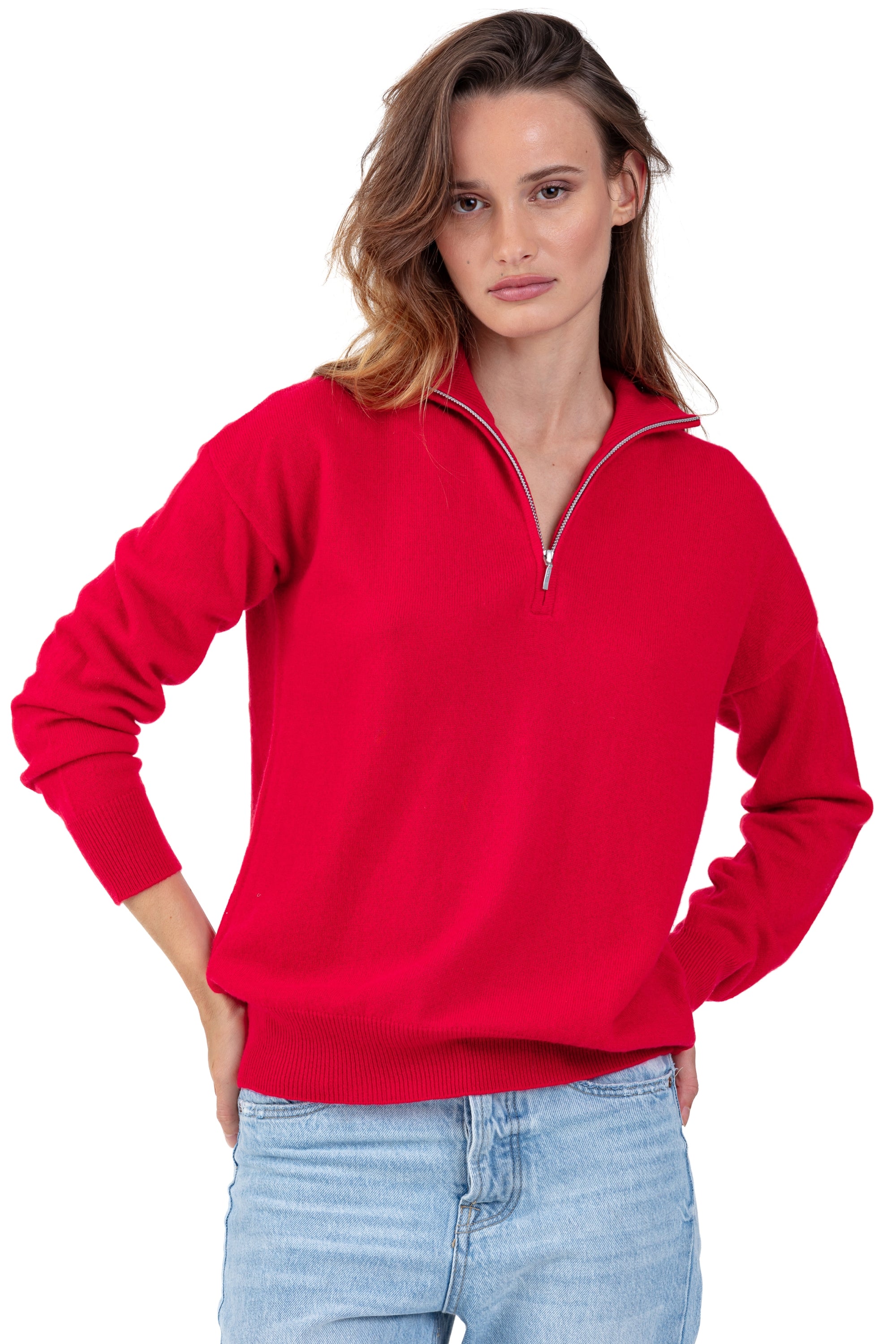 Groseille en cachemire femme - rouge velours - Mahogany