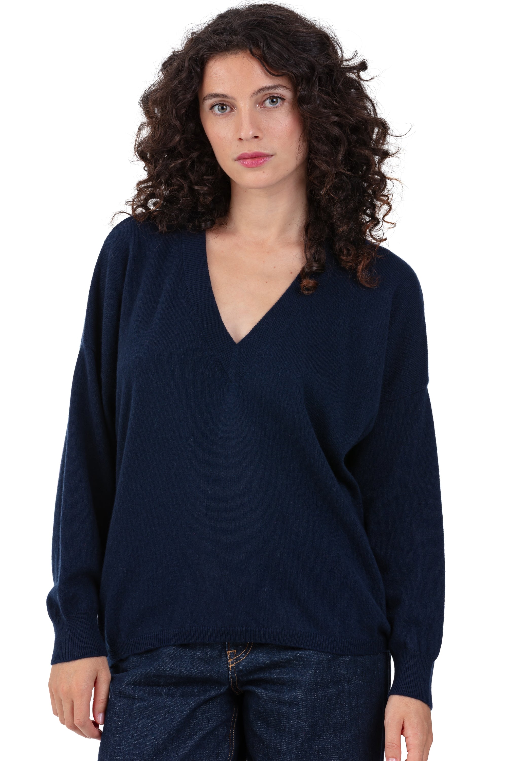 Theia en cachemire femme - marine foncé - Mahogany