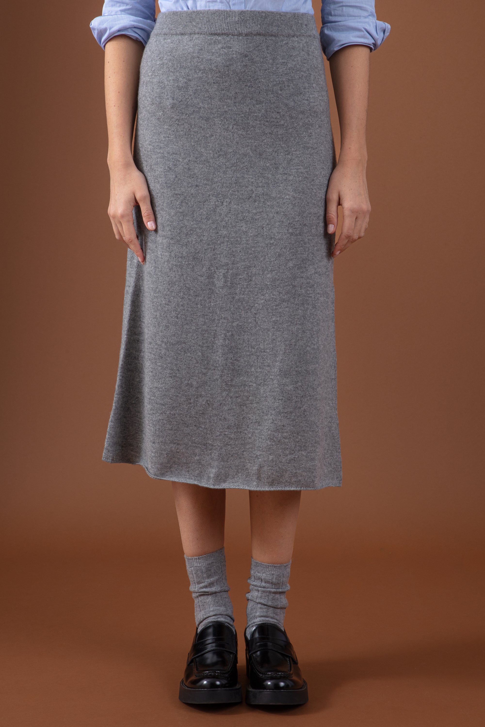 Regina en cachemire femme - Vue 1 - gris chiné - Mahogany