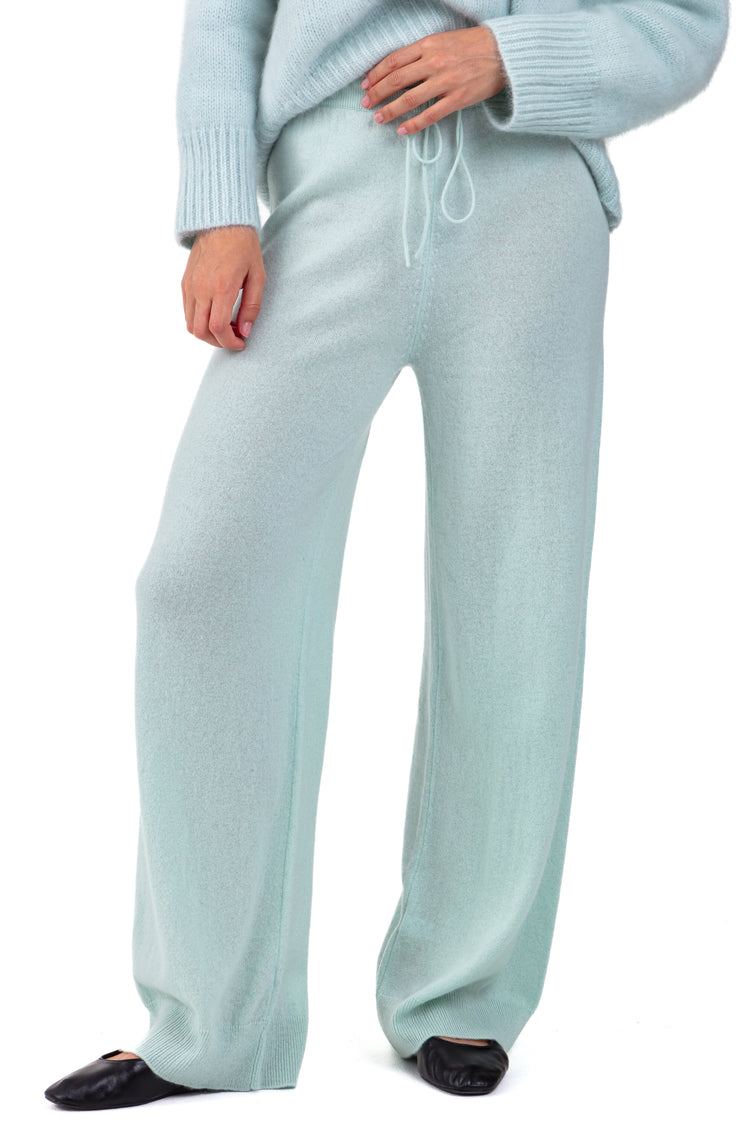 Pantalon en cachemire, 100 % Cachemire, femme, coupe evasée, fine, , Mahogany