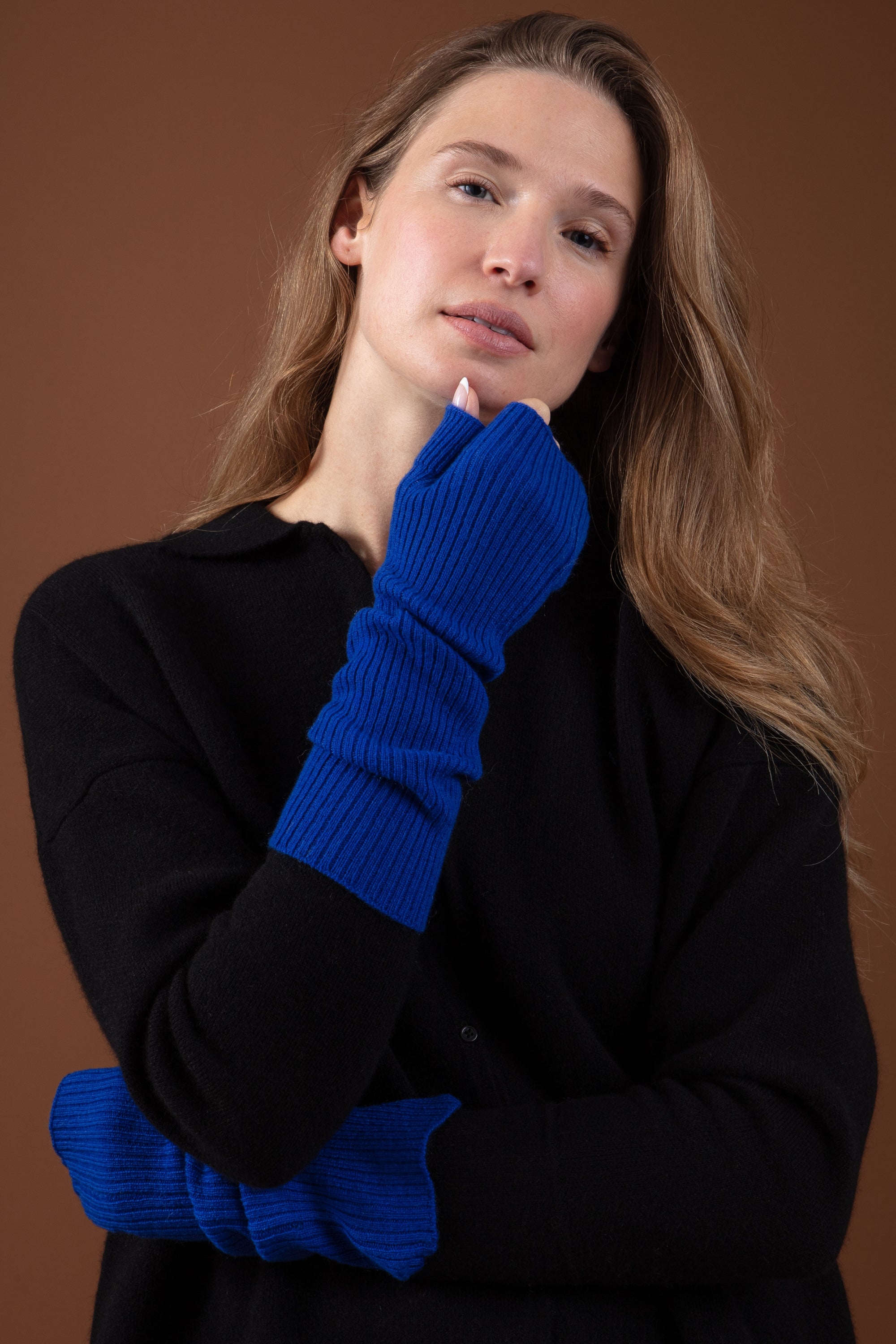 Rain en cachemire femme - bleu lapis - Mahogany