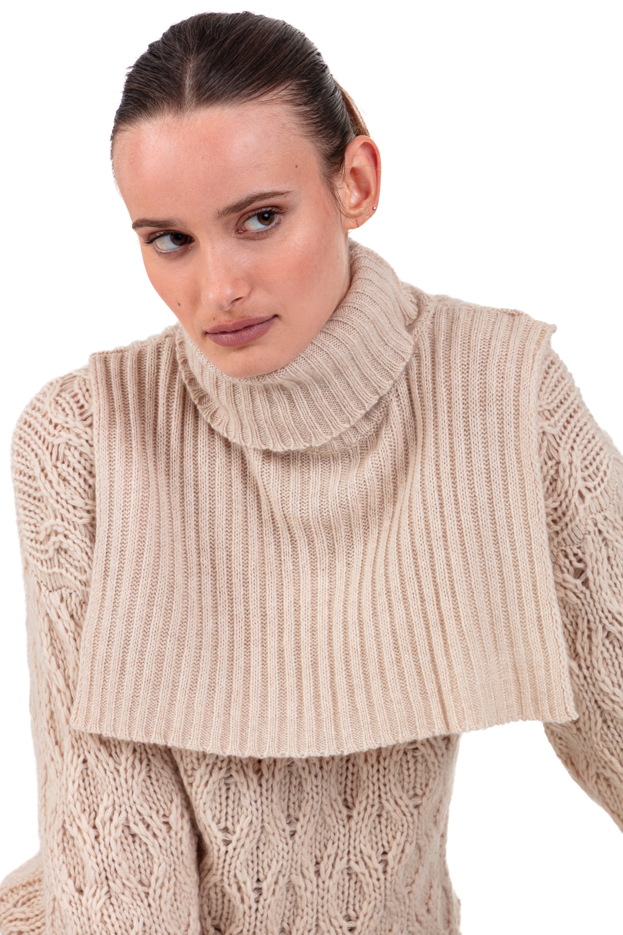 Rolls en cachemire femme - natural beige - Mahogany