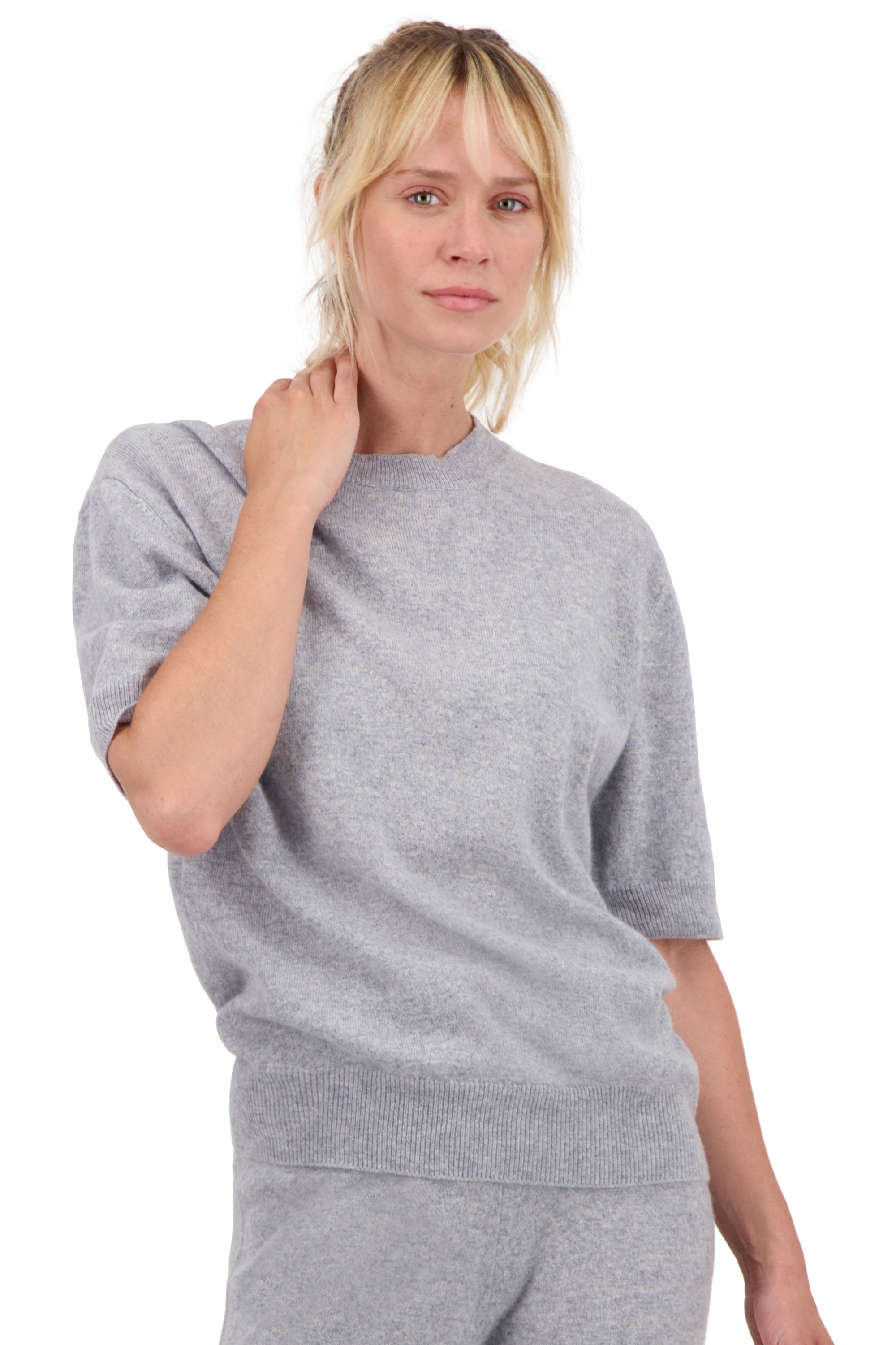 Riviera en cachemire femme - quarry - Mahogany