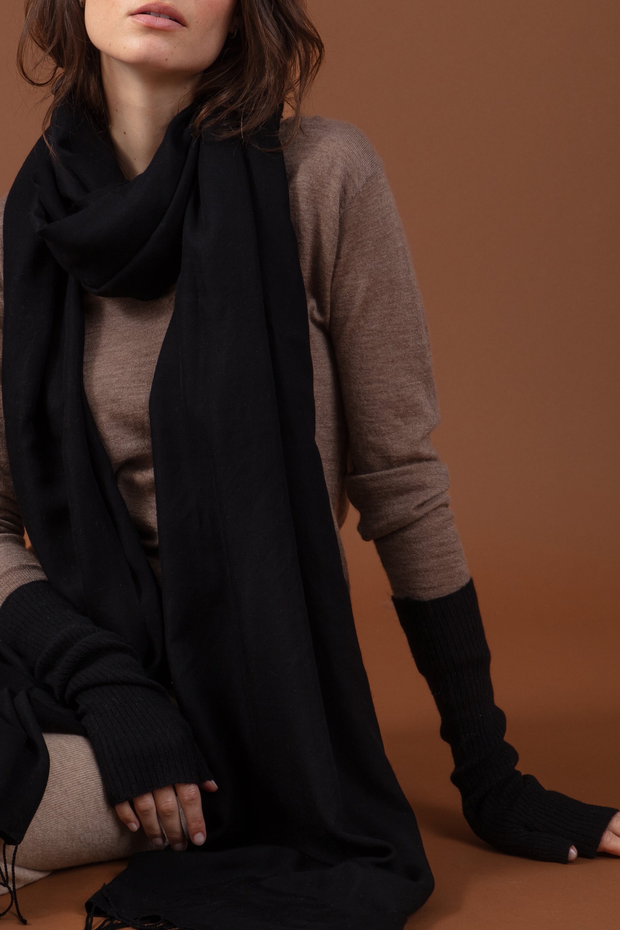 Rain en cachemire femme - noir - Mahogany