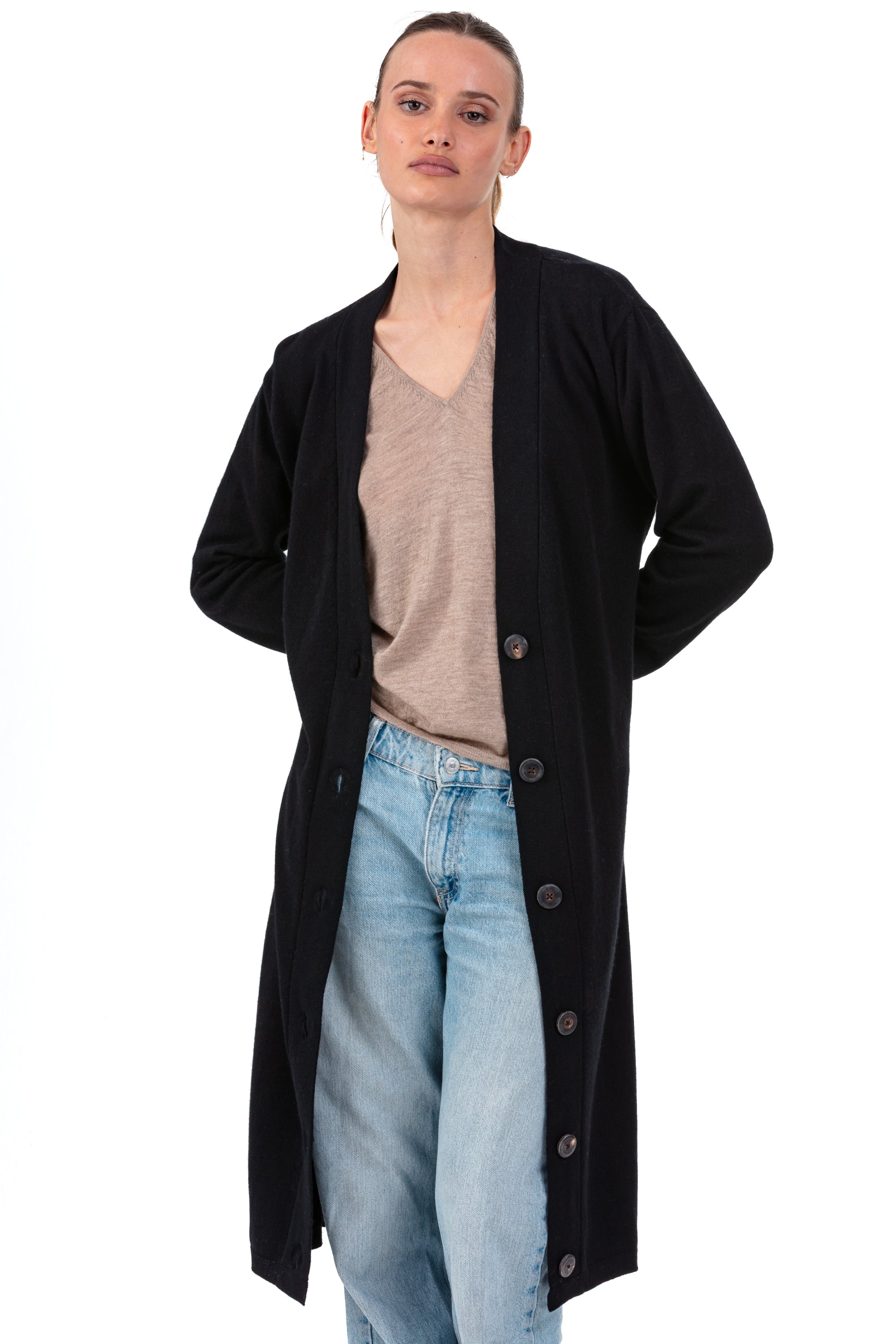 Rimini en cachemire femme - noir - Mahogany