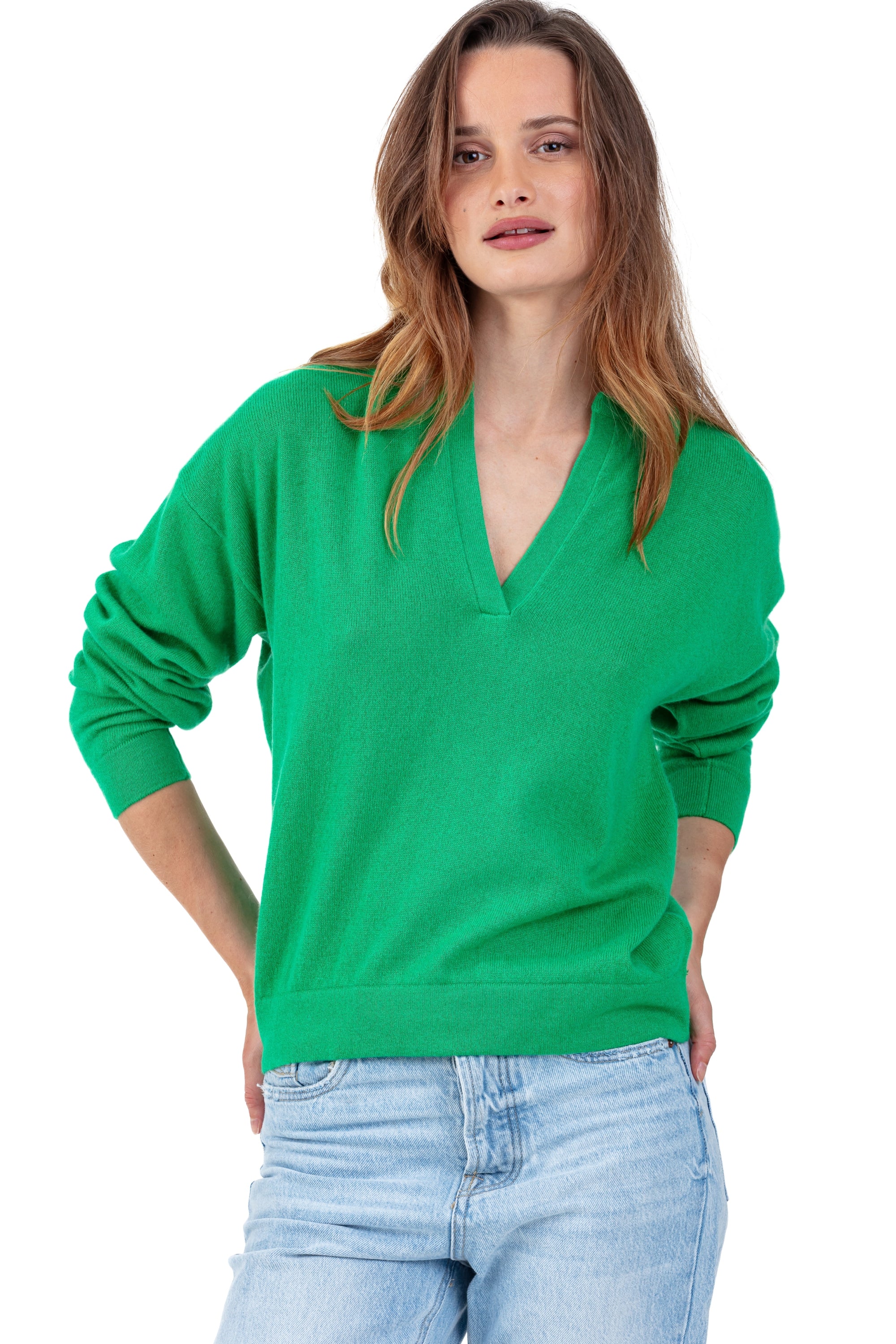 Rellule en cachemire femme - new green - Mahogany