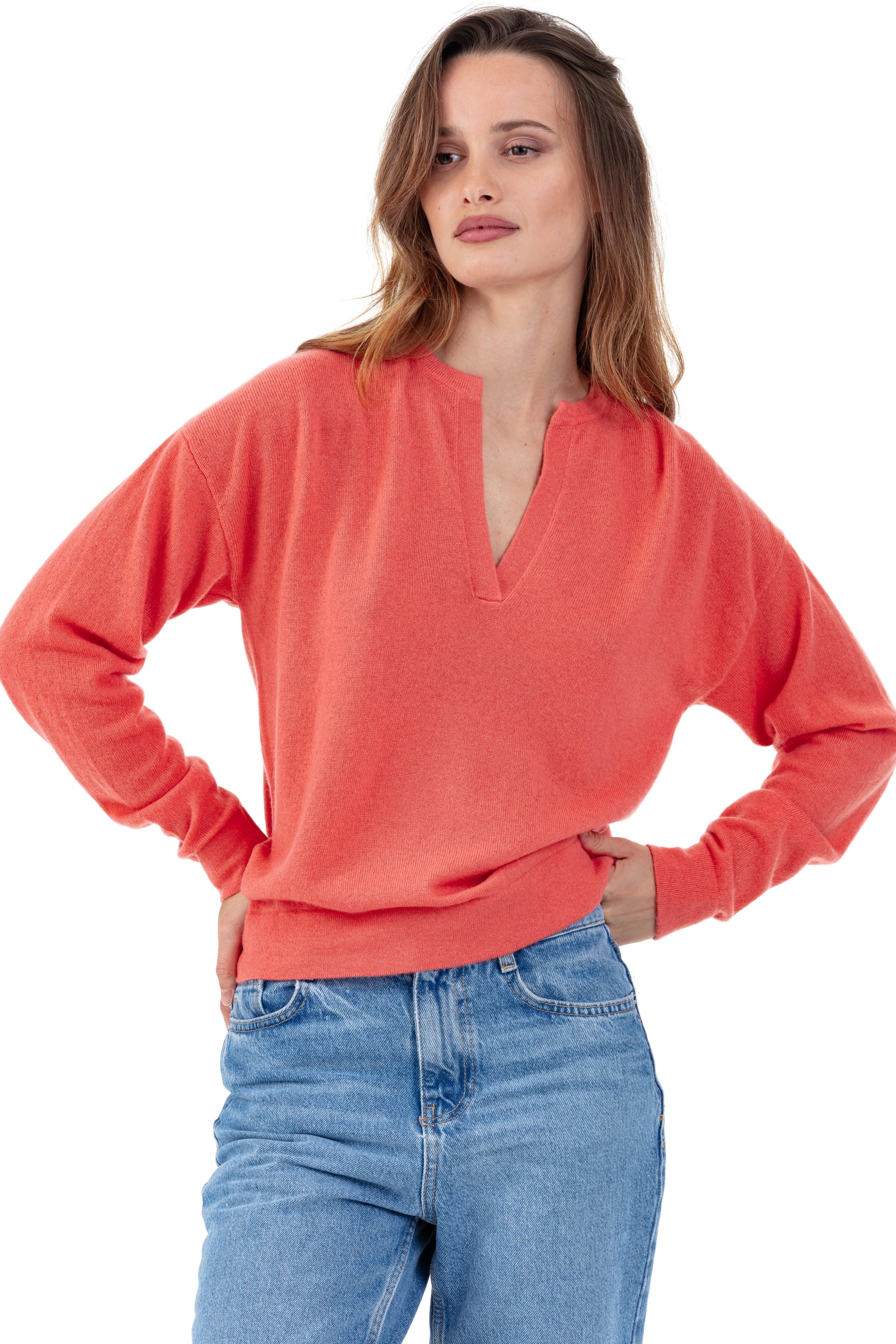 Rellule en cachemire femme - peach - Mahogany