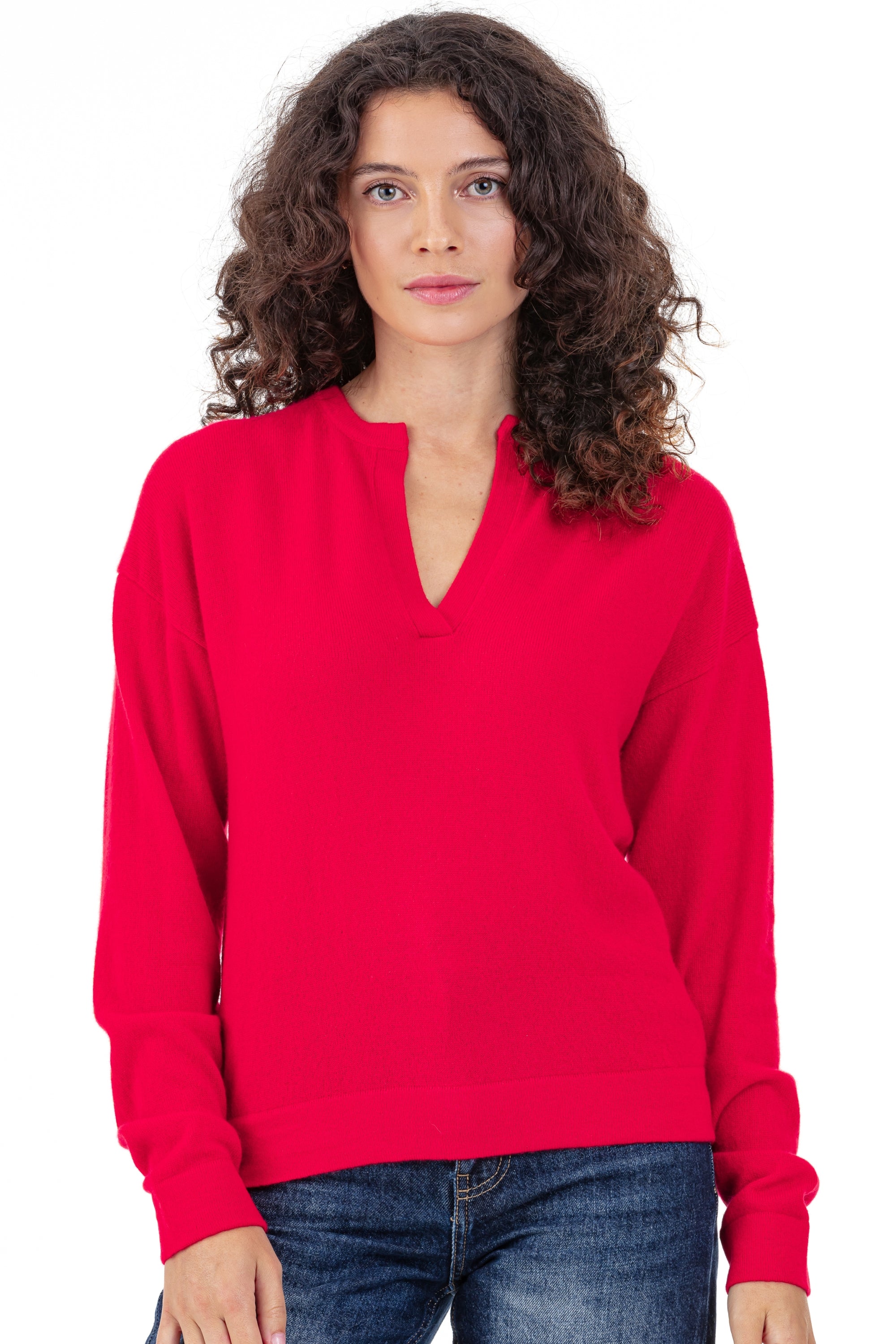 Rellule en cachemire femme - rouge - Mahogany
