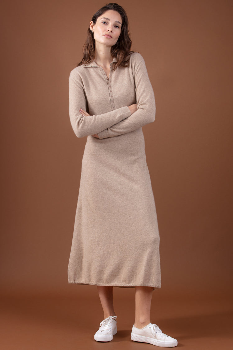 Roce en cachemire femme - natural stone - Mahogany