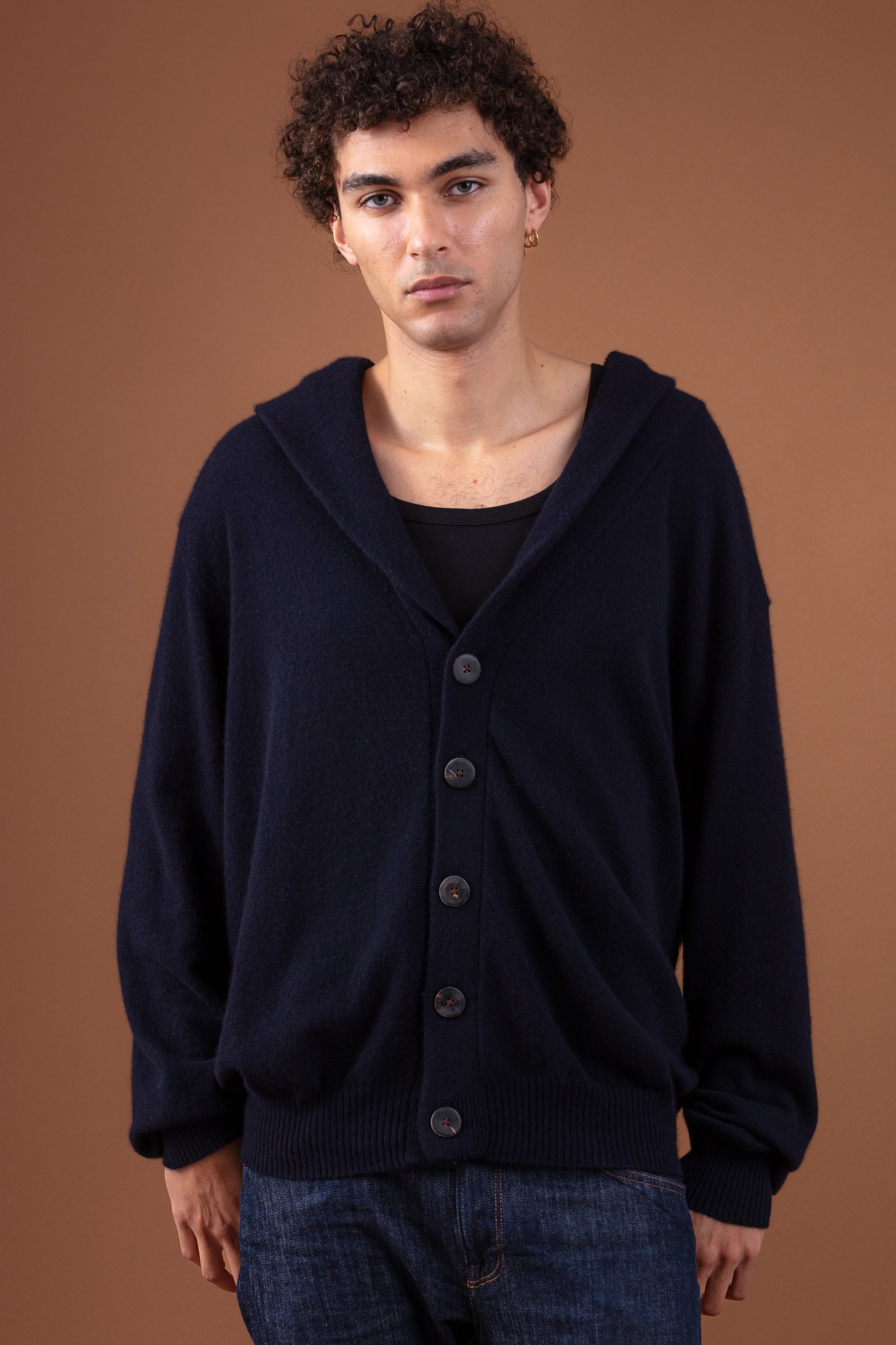 Rowlell en cachemire homme - marine foncé - Mahogany