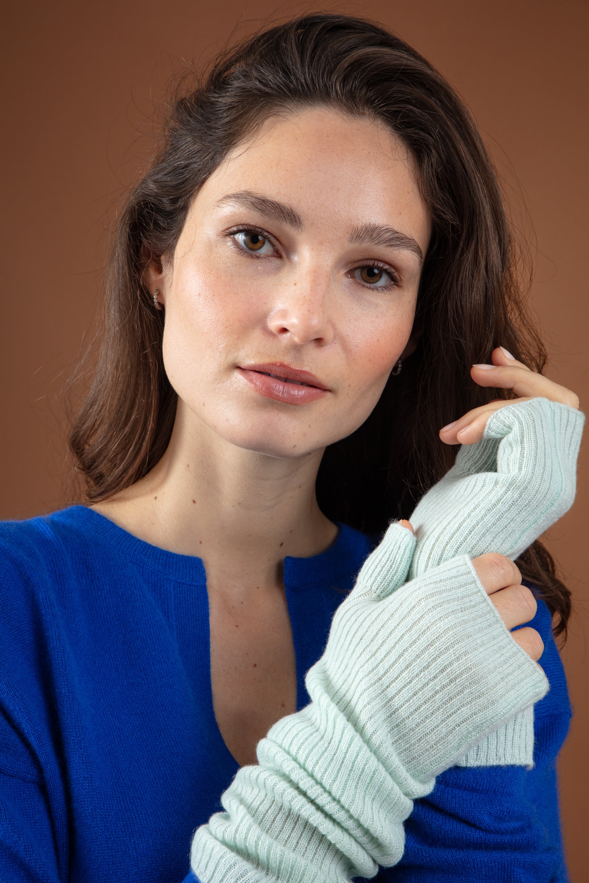 Gant en cachemire, 100 % Cachemire, femme, fine, , Mahogany