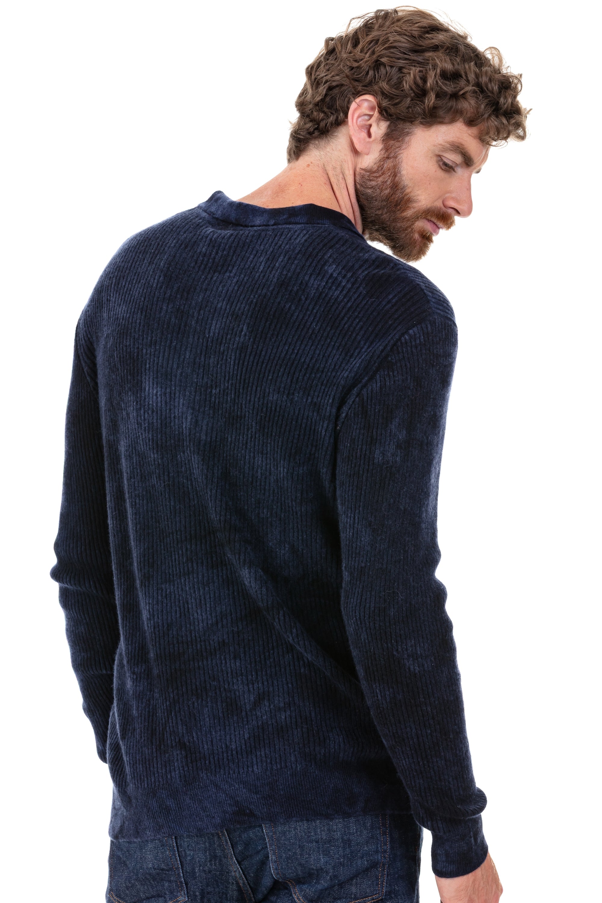 Portland en cachemire homme - Vue 1 - marine foncé - Mahogany