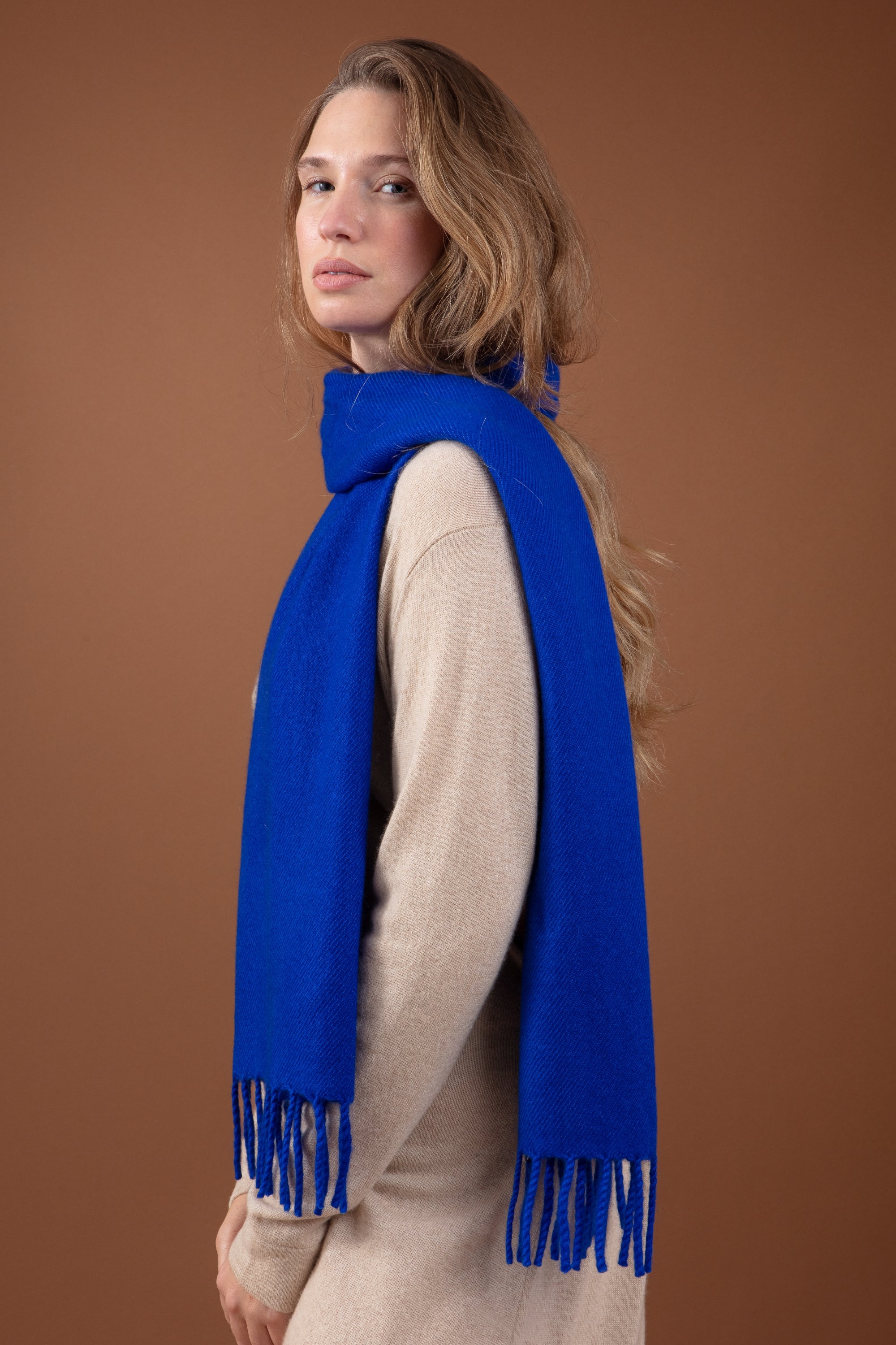 Rêve en cachemire mixte - bleu lapis - Mahogany