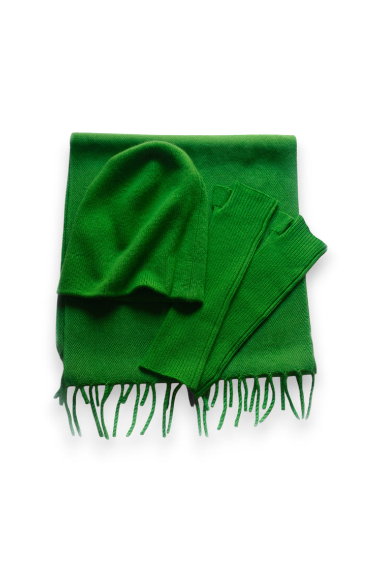Winter set W en cachemire femme - flash green - Mahogany