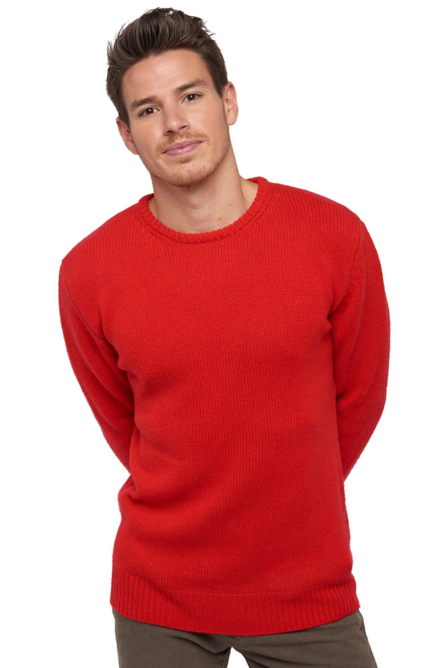Bilal en cachemire homme - rouge - Mahogany