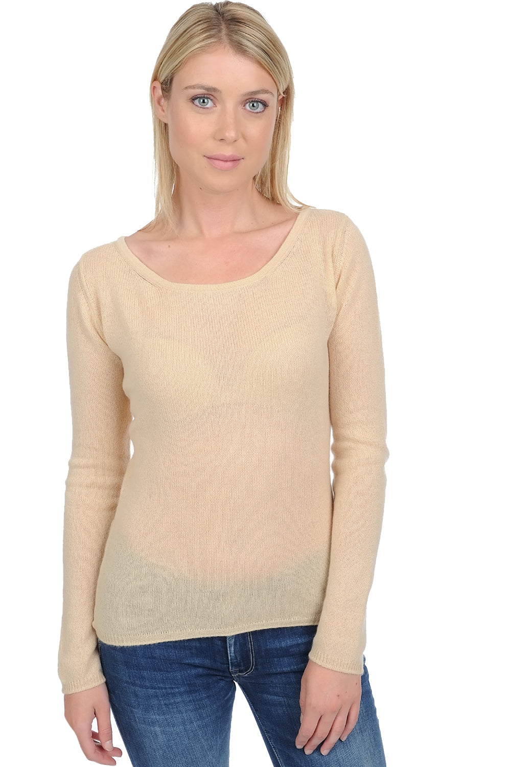 Caleen en cachemire femme - honey - Mahogany