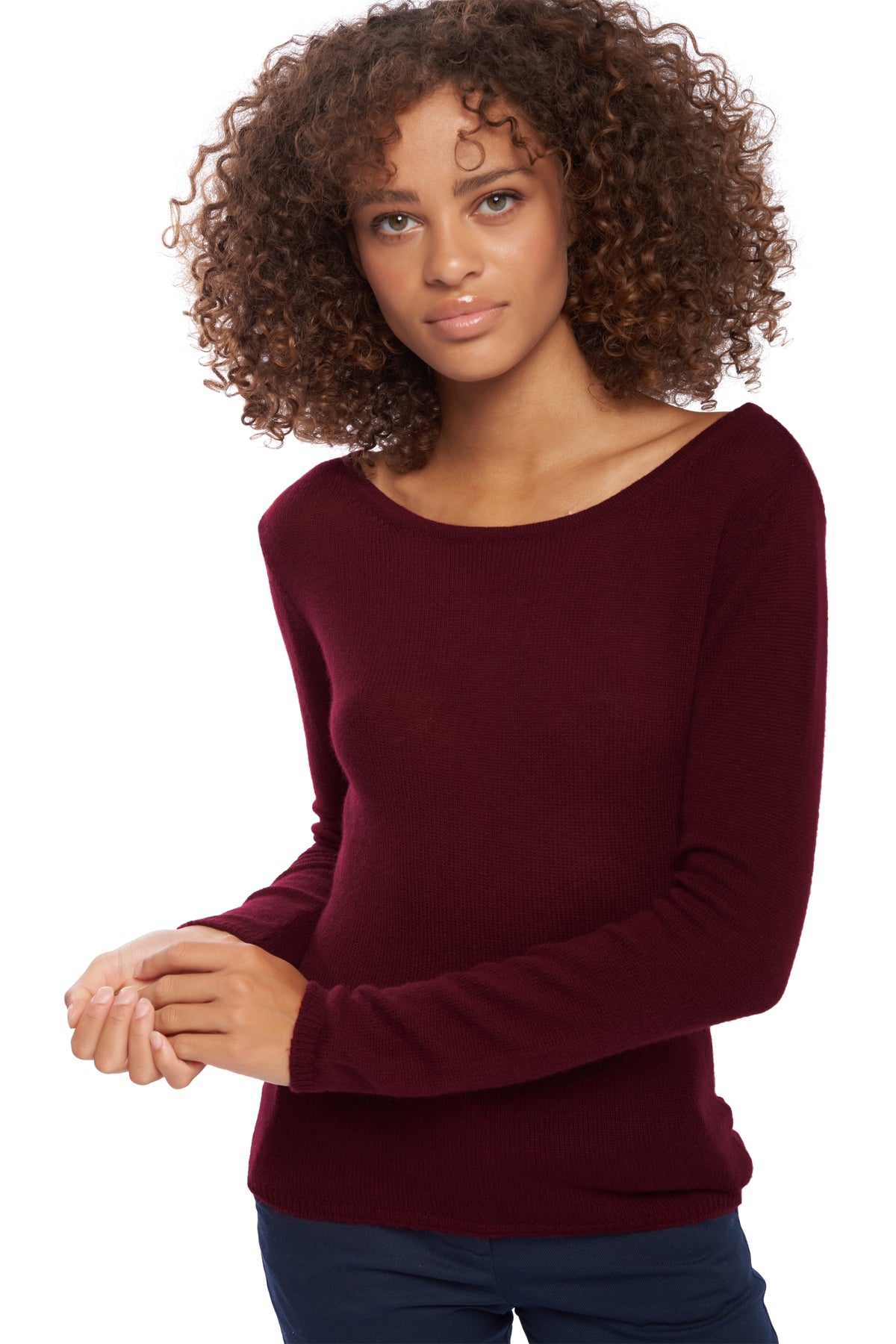 Caleen en cachemire femme - red wine - Mahogany