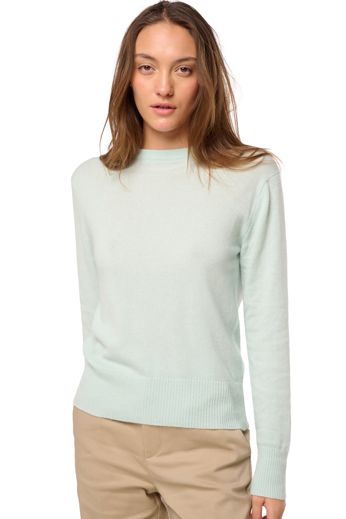 Daria en cachemire femme - aqua - Mahogany