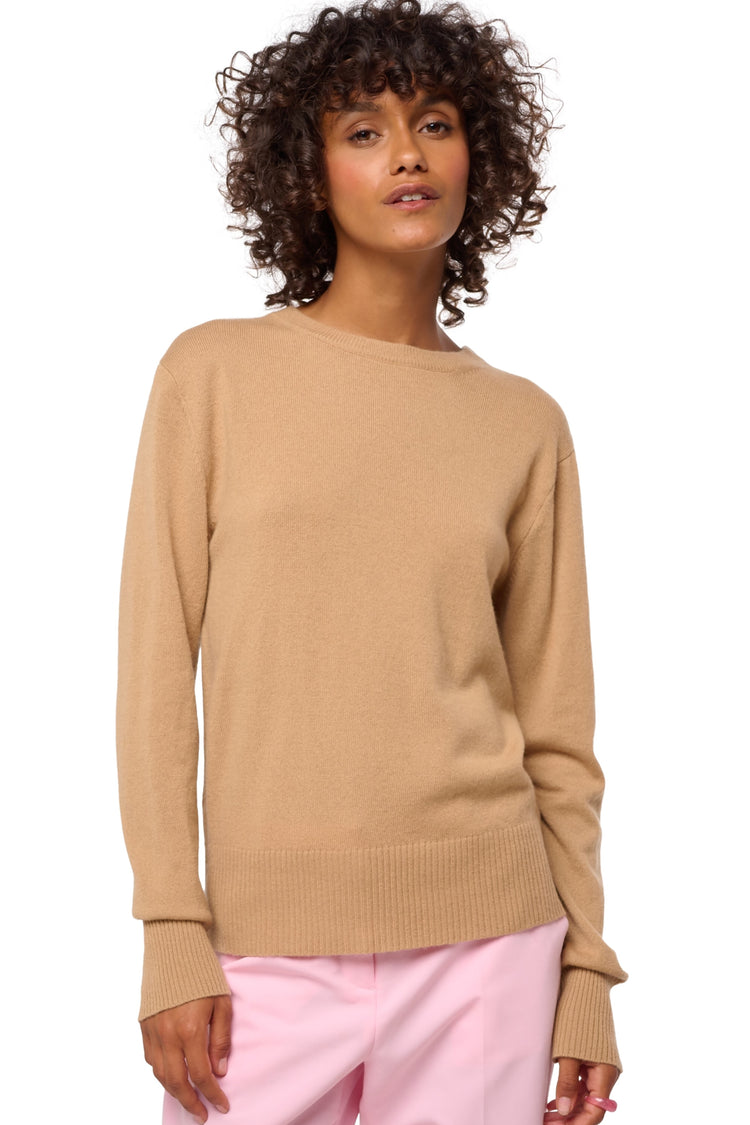 Daria en cachemire femme - camel - Mahogany